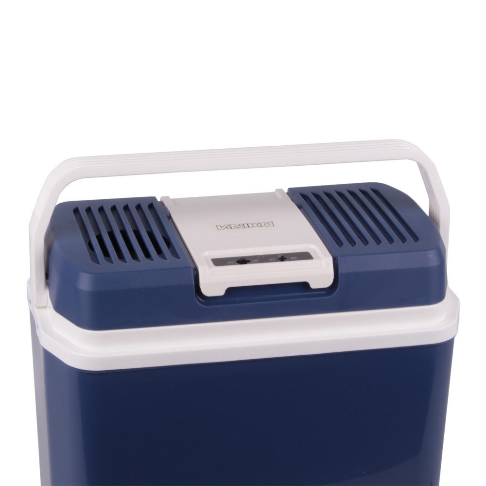 Vaiko Elektrische Kühlbox Elektrisch Mini Kühlschrank für KFZ Auto Camping, 20 l, leicht und mobil, mit ECO-Modus, 12 & 230 V Anschluss kühlt und wärmt