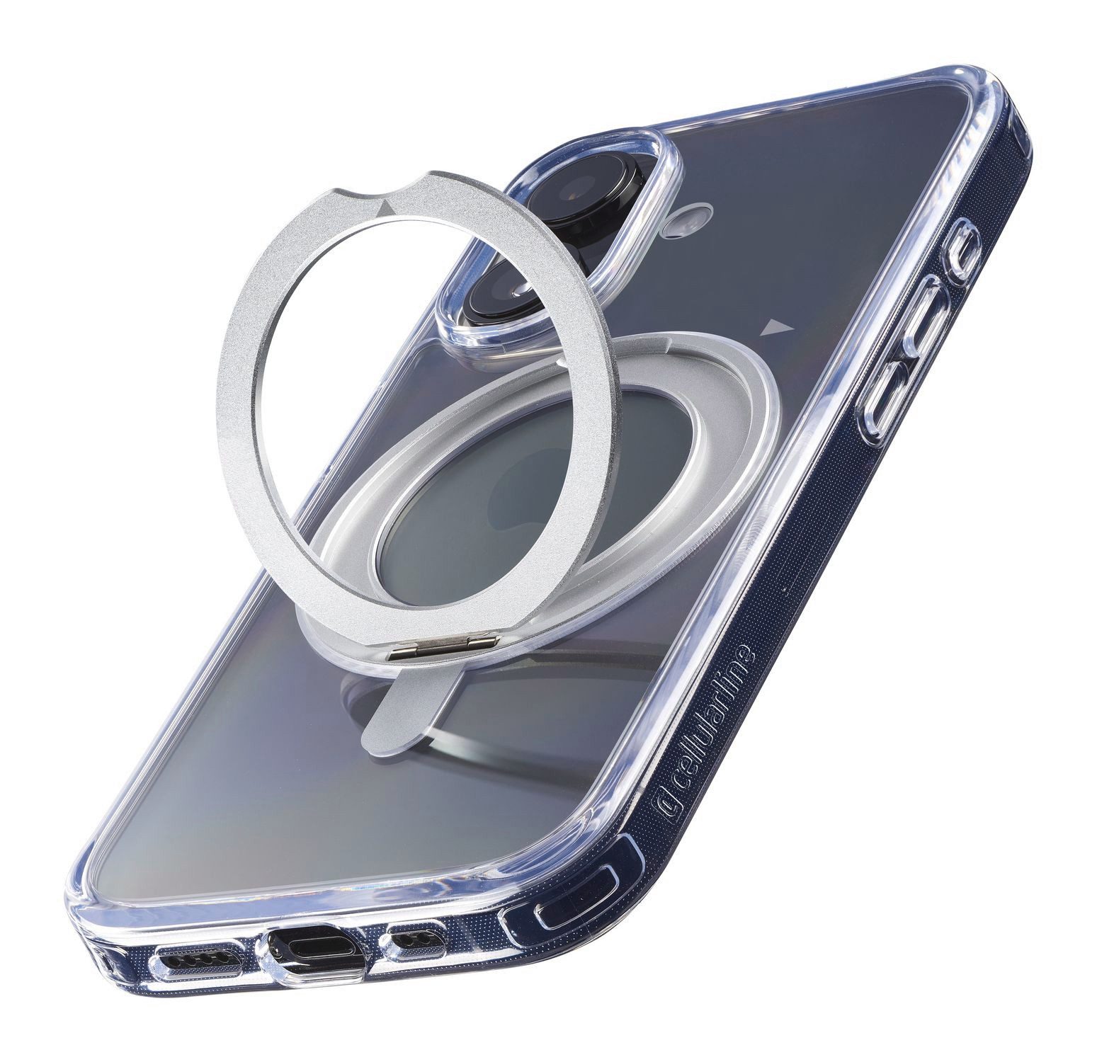 Cellularline Handyhülle SPIN MAG MagSafe Case für Apple iPhone 16, Backcover, Schutzhülle, Handyschutzhülle, Case, Schutzcase, stoßfest
