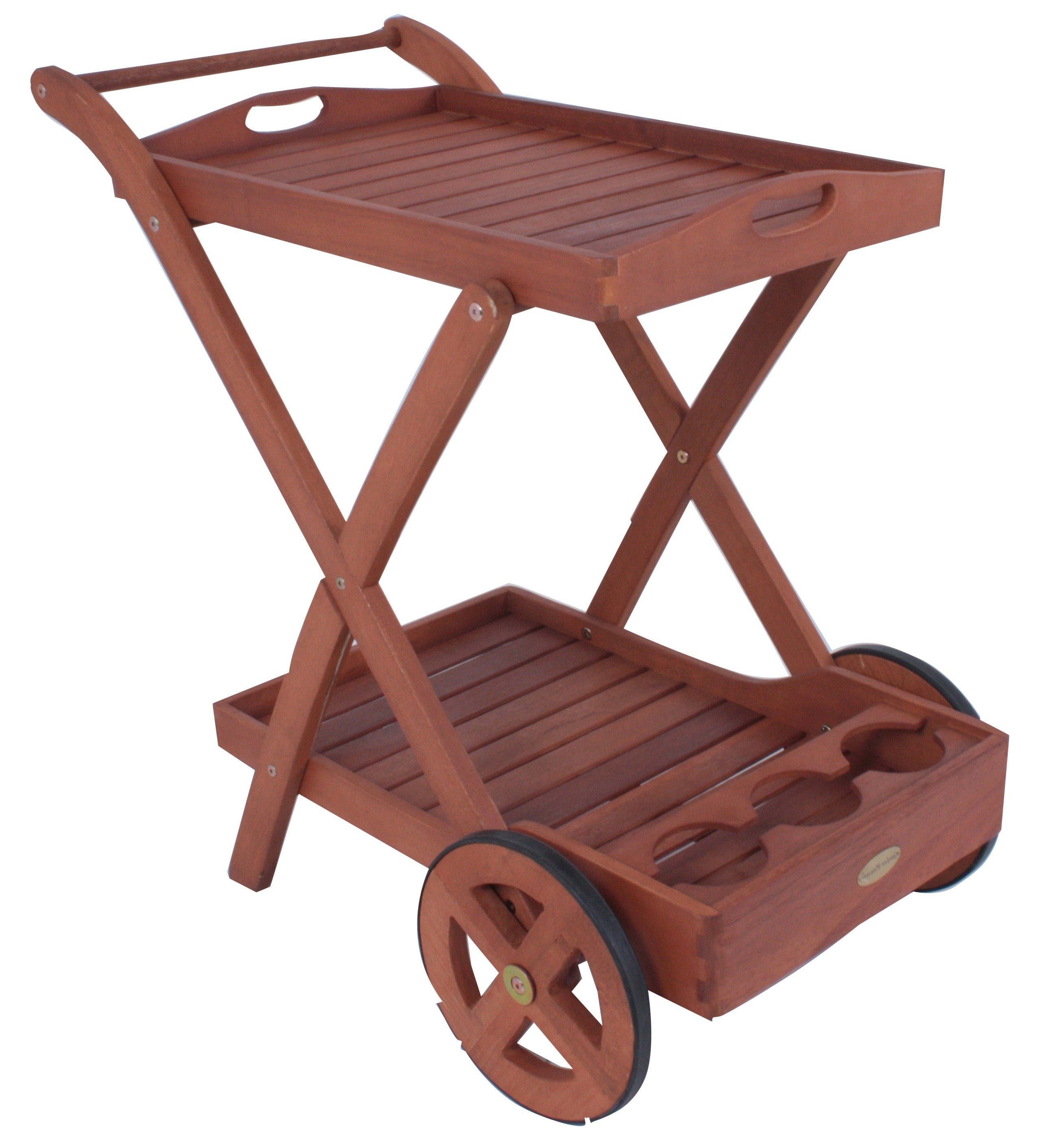 GARDEN PLEASURE Servierwagen »Toledo«, Eukalyptusholz, 88x54 cm, braun