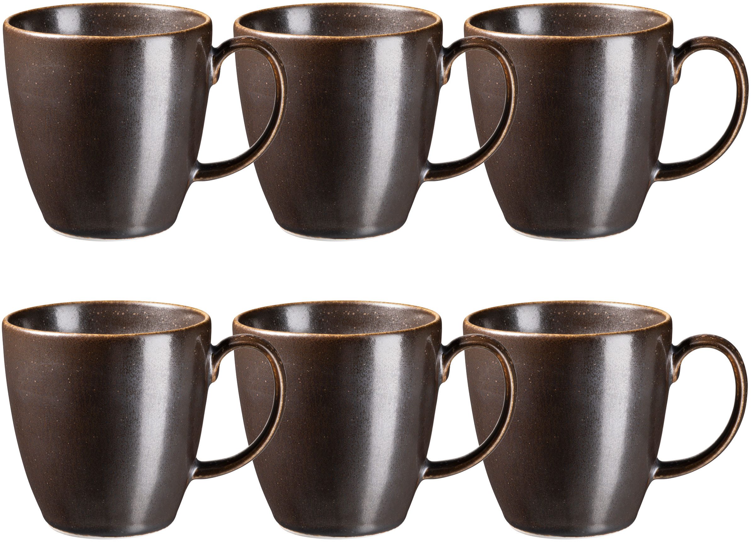 MÄSER Becher POWERFUL, Kaffeebecher Set, Porzellan, 6-tlg., Porzellan