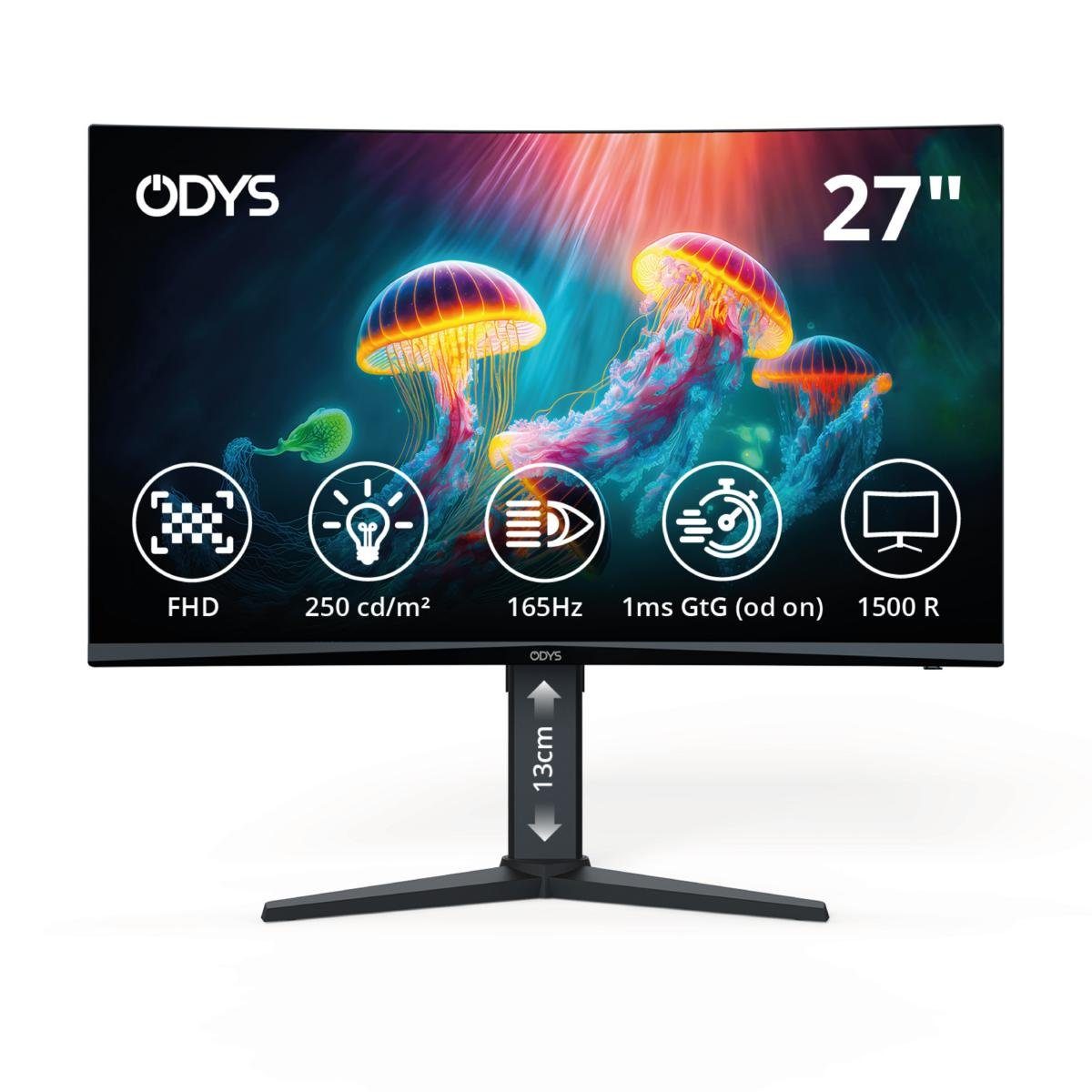 LED-Monitor Odys XP27 Curved (27 Vario Hz) Zoll) (165