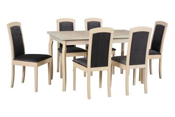 MOEBLO Stuhl TORMO 8 (Esszimmerstuhl Polsterstühle, Holzstühle, Esszimmerstühle, Massivholz), (BxHxT): 45x96x41cm