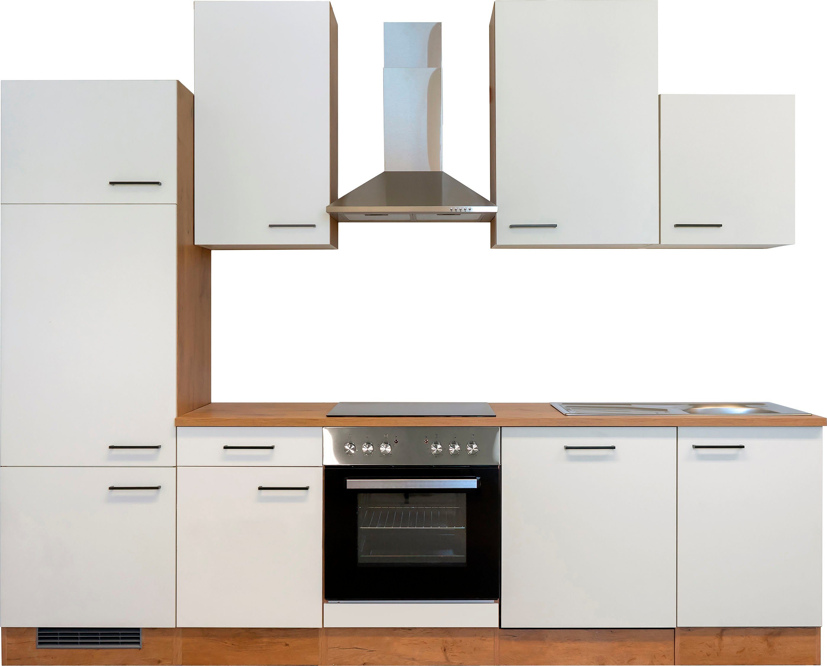 Flex-Well Küchenzeile Vintea, mit E-Geräten, Gesamtbreite 280 cm