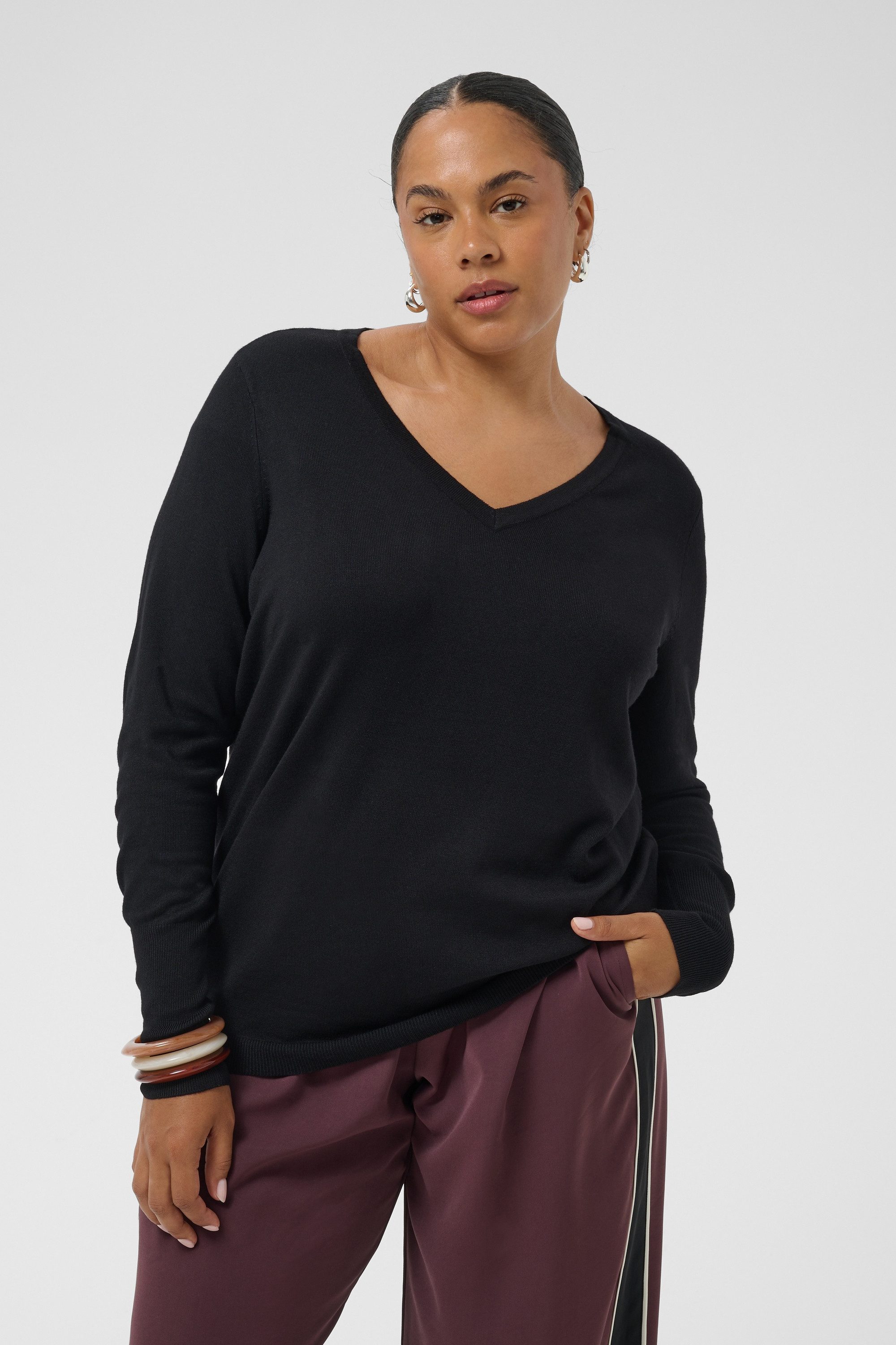 KAFFE Curve Strickpullover Strickpullover KClizzy Große Größen