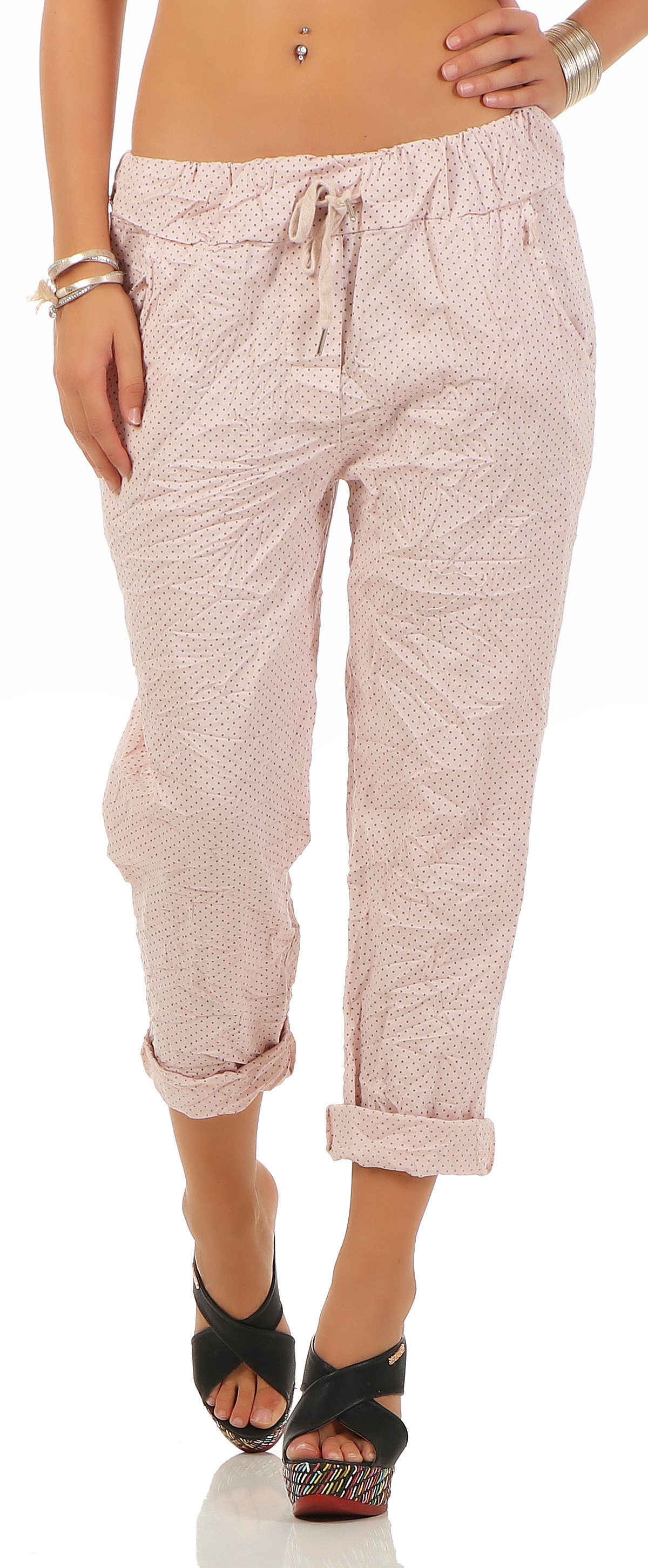 Mississhop Chinohose Trendige Jogger-Hose mit Print günstig online kaufen