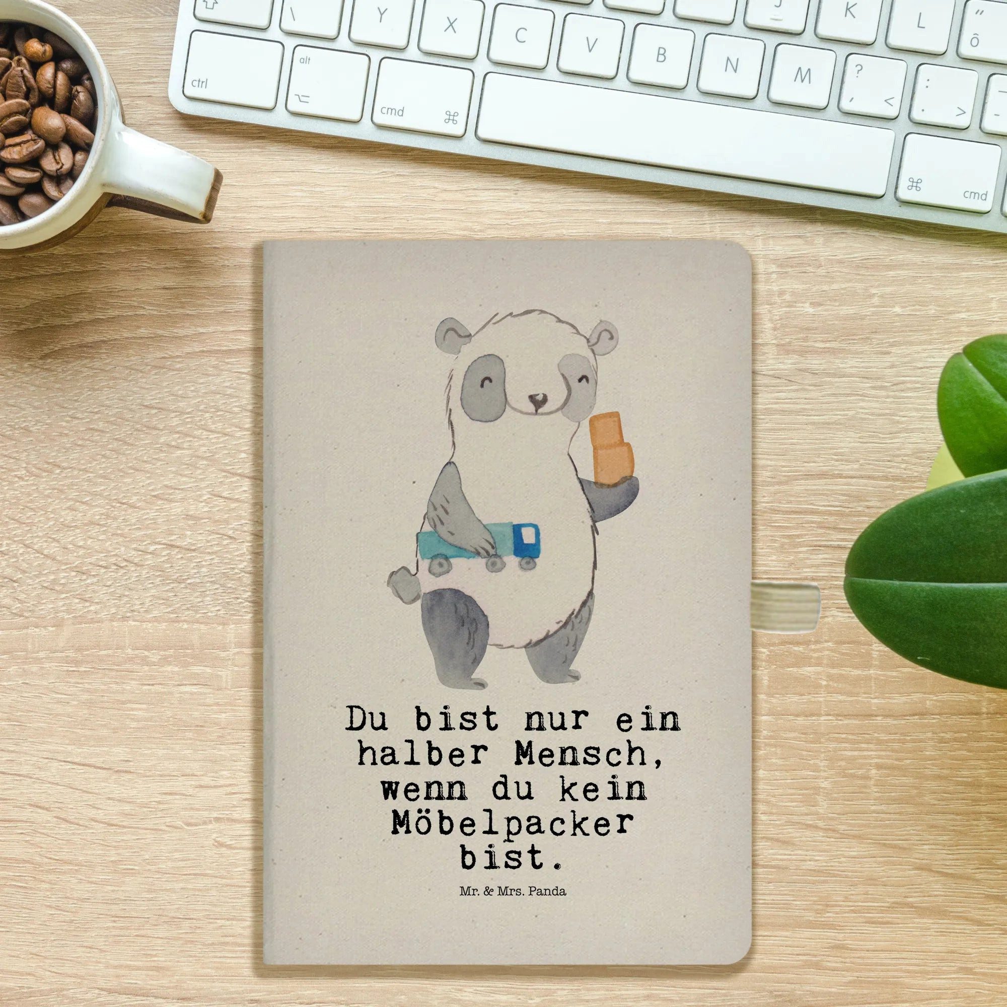 Thumbnail - Mr. & Mrs. Panda Notizbuch Möbelpacker Herz - Transparent - Geschenk, Beruf, Umzugsservice, Umzu Mr. & Mrs. Panda, Kreat...