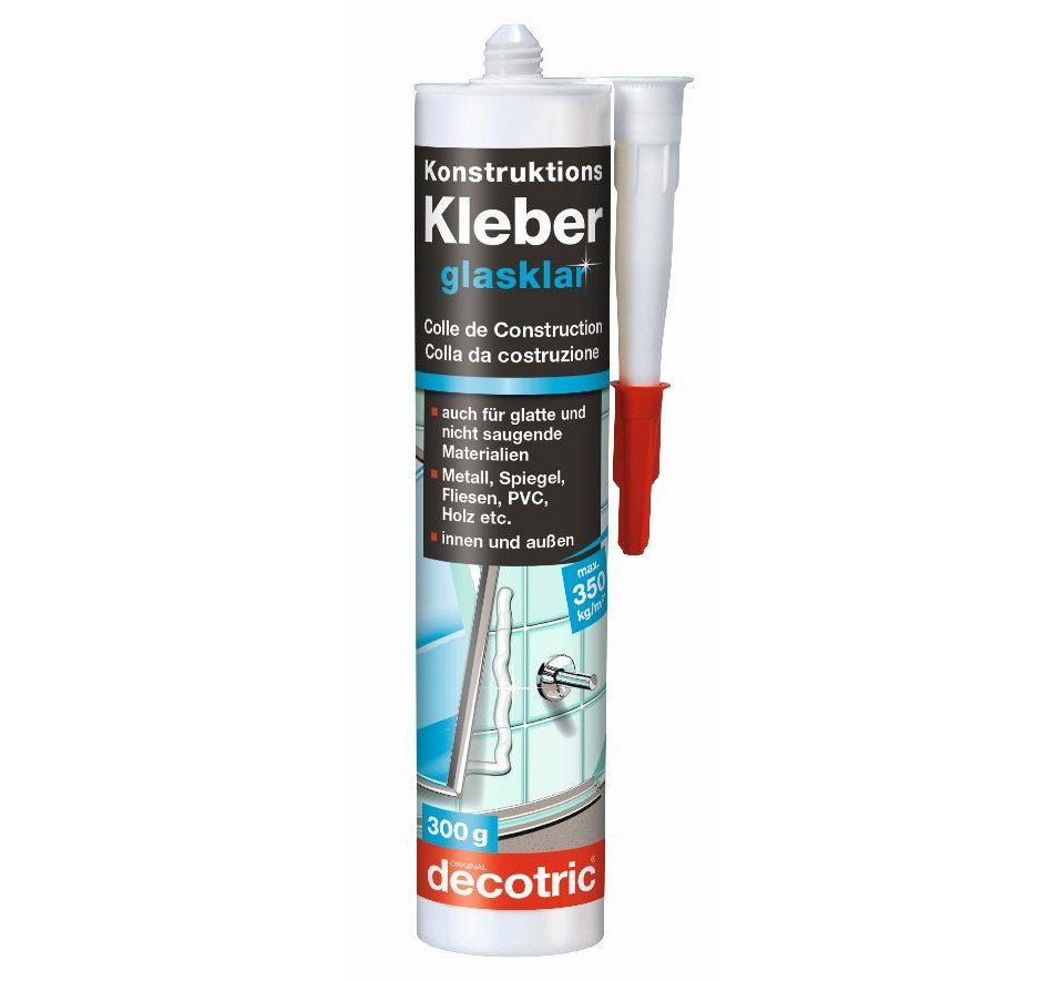 decotric® Bastelkleber Decotric Konstruktions-Kleber 300 g, glasklar