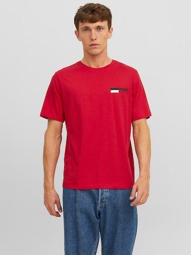 Jack & Jones Rundhalsshirt JJECORP SS true LOGO NOOS O-NECK TEE PLAY red