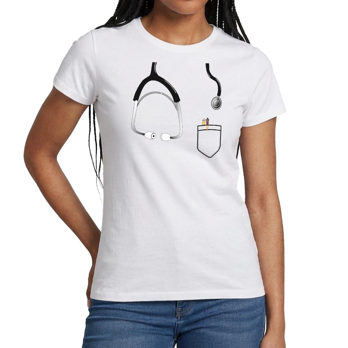 T-Shirt Doktor Kostüm Für Karneval & Fasching Frauen T-Shirt