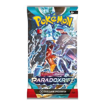 POKÉMON Sammelkarte Pokémon - Karmesin & Purpur - Paradoxrift - 4rer Boosterset, jedes Artwork wird einmal enthalten sein - deutsche Sprachausgabe