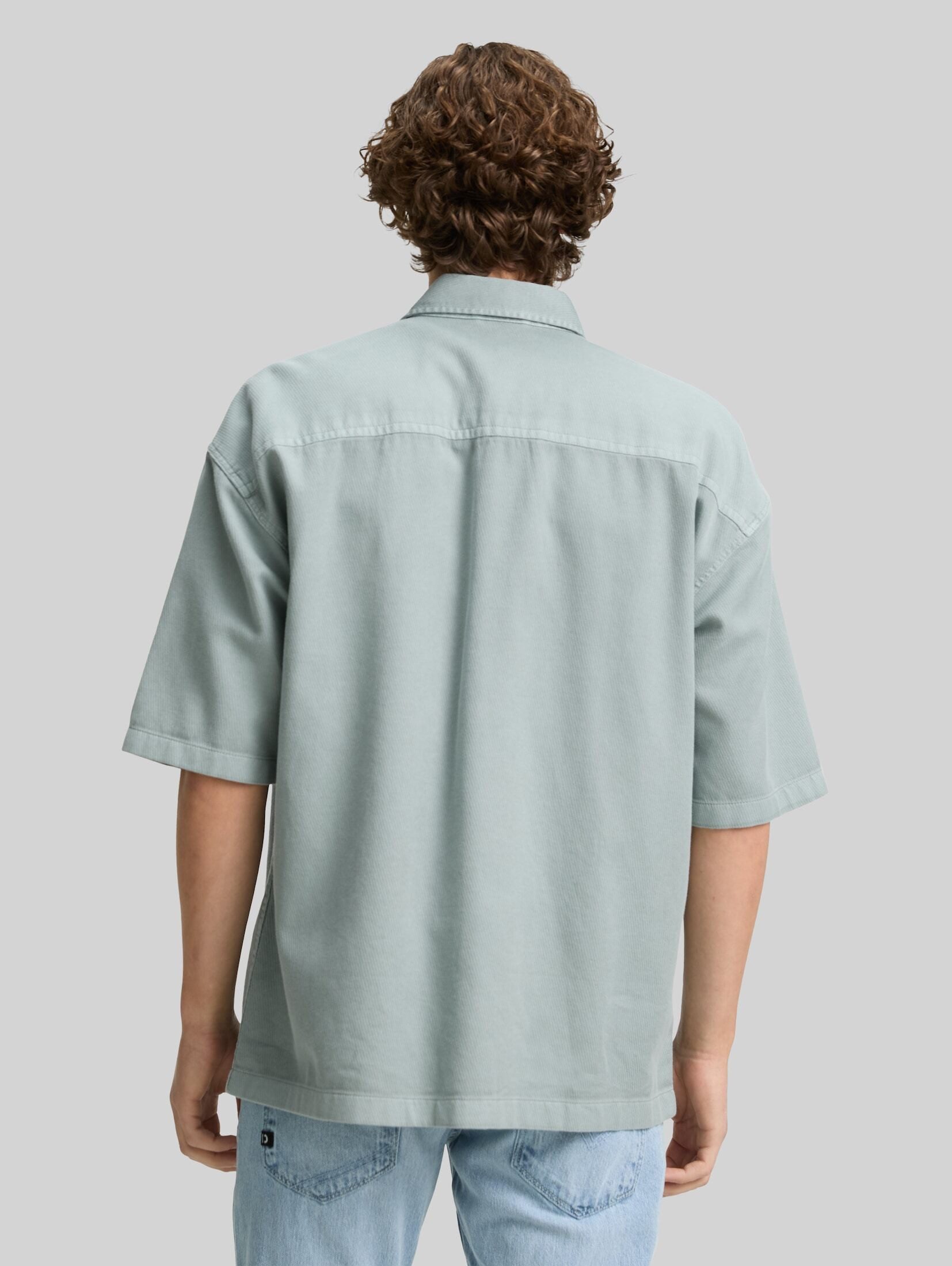 TOM TAILOR Denim Kurzarmhemd Blusen & Shirts Overshirt Hemd mit kurzen Ärmeln