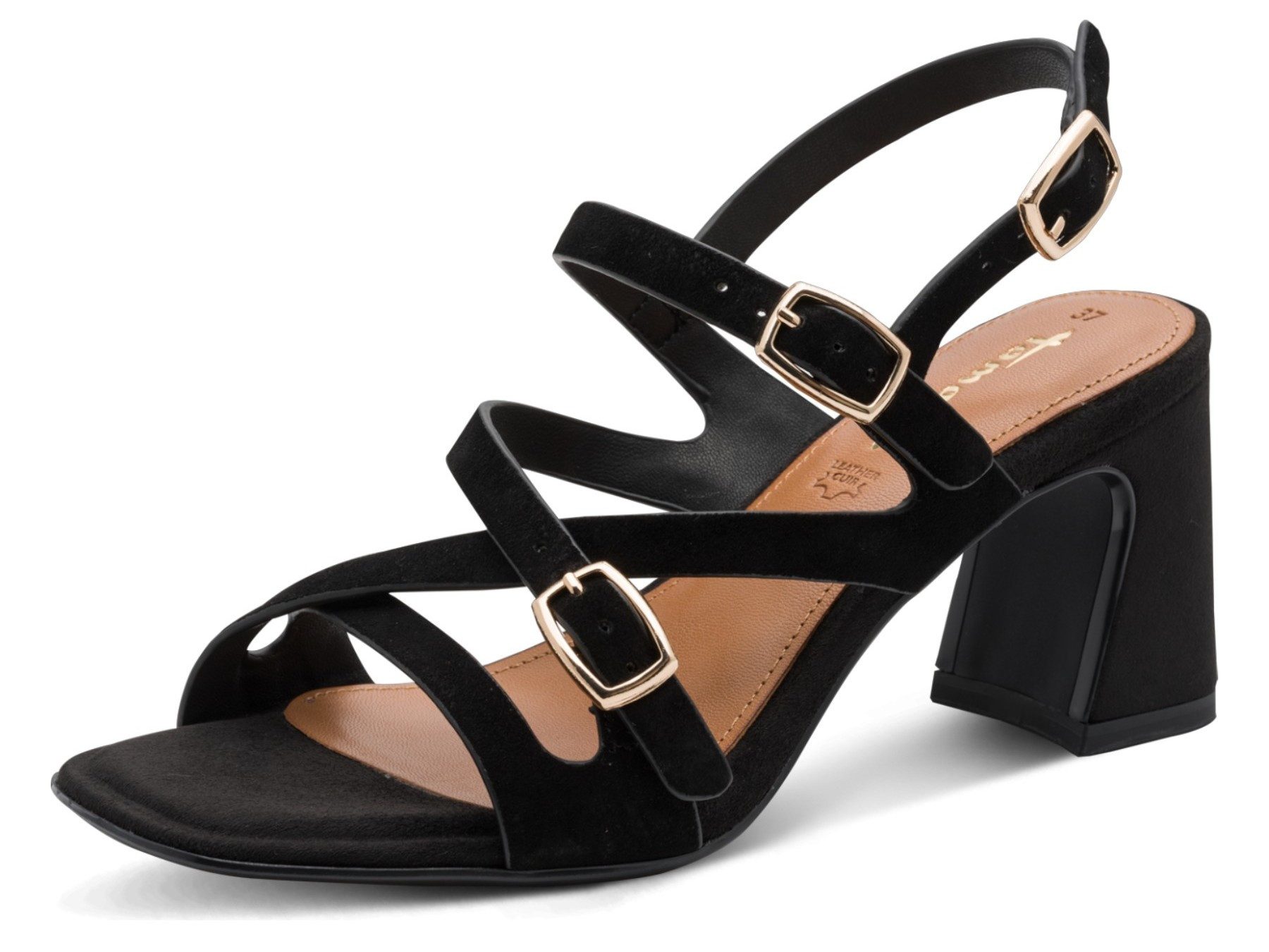 Tamaris 1-28340-46 004 Black Suede Sandale