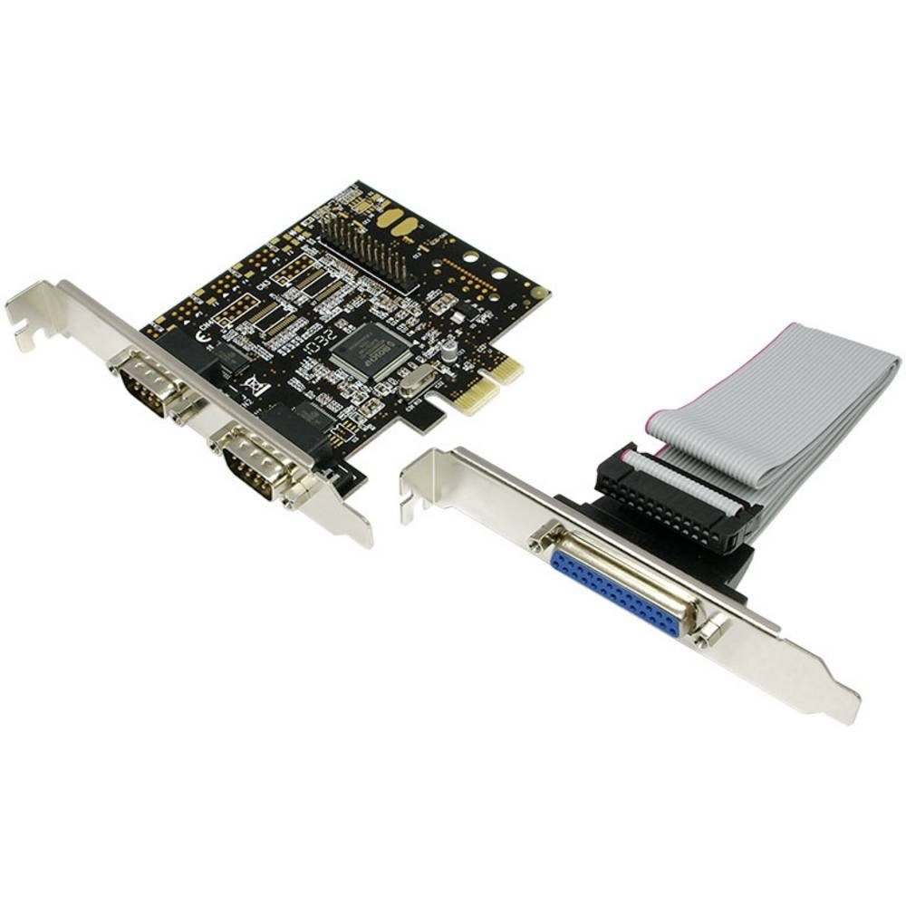 PCI Express Karte, 2x Seriell & 1x Parallel Modulkarte