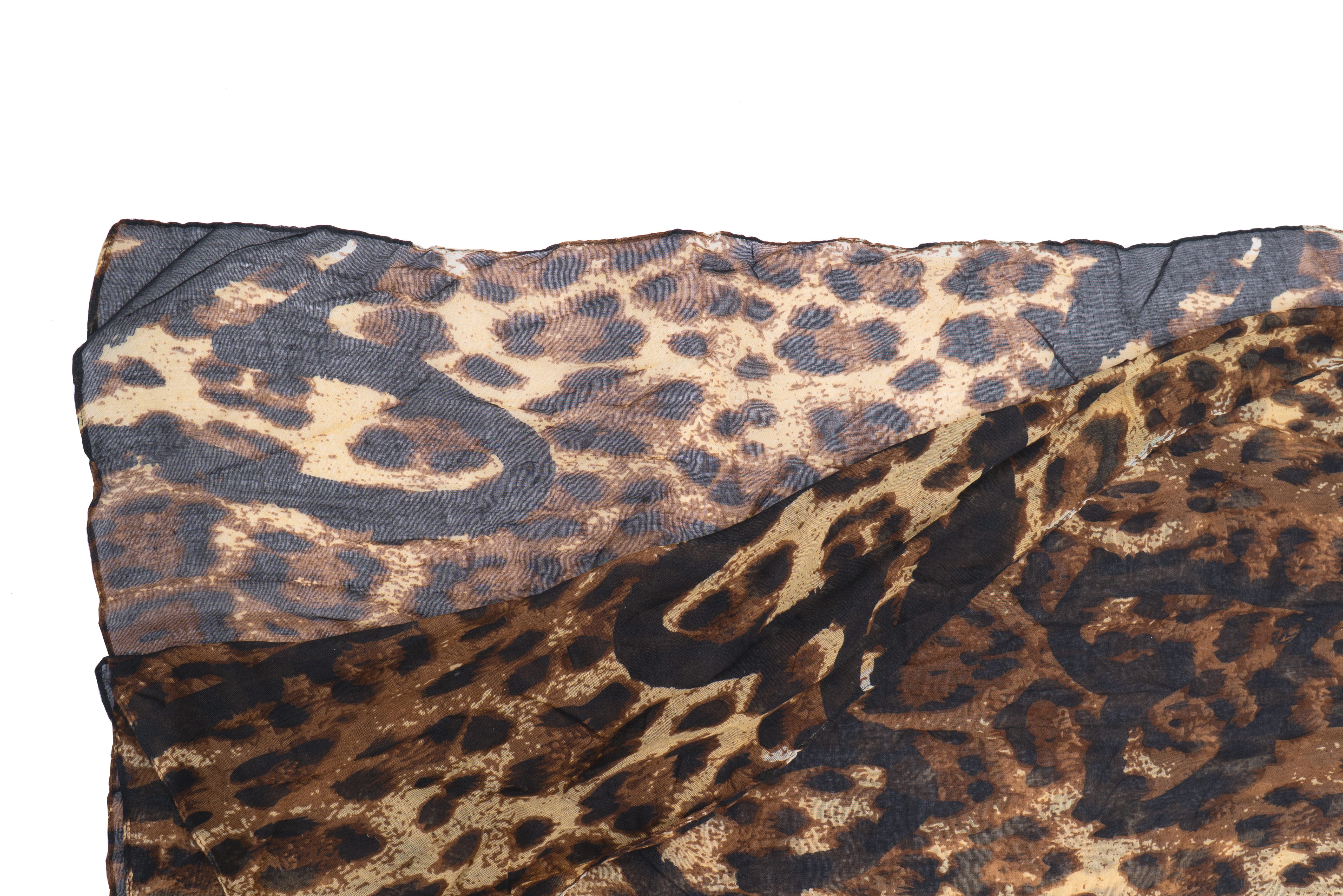 Passioni Schal mit abstraktem Leoparden-muster