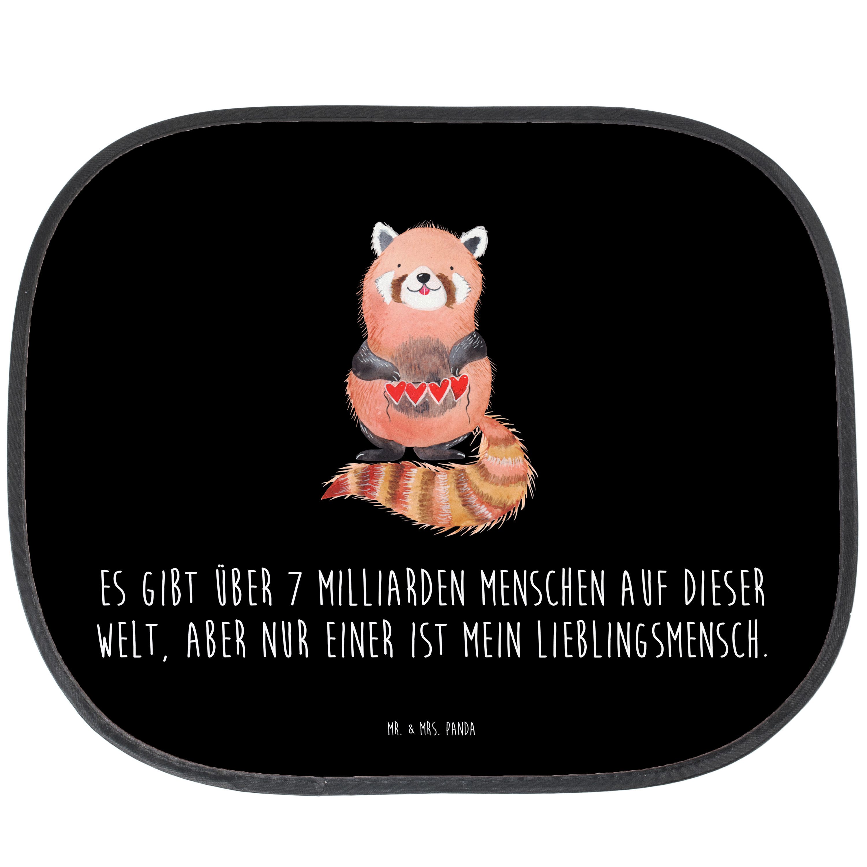 Sonnenschutz Roter Panda Schwarz Geschenk, Liebe, lustige Sprüche