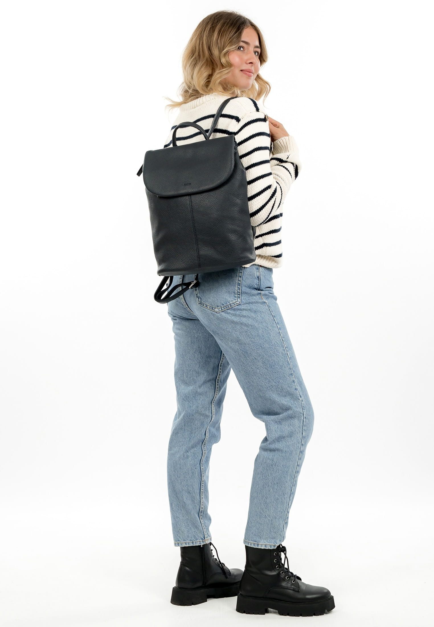 EMILY & NOAH Cityrucksack E&N Tours RUE 09, Logo Prägung