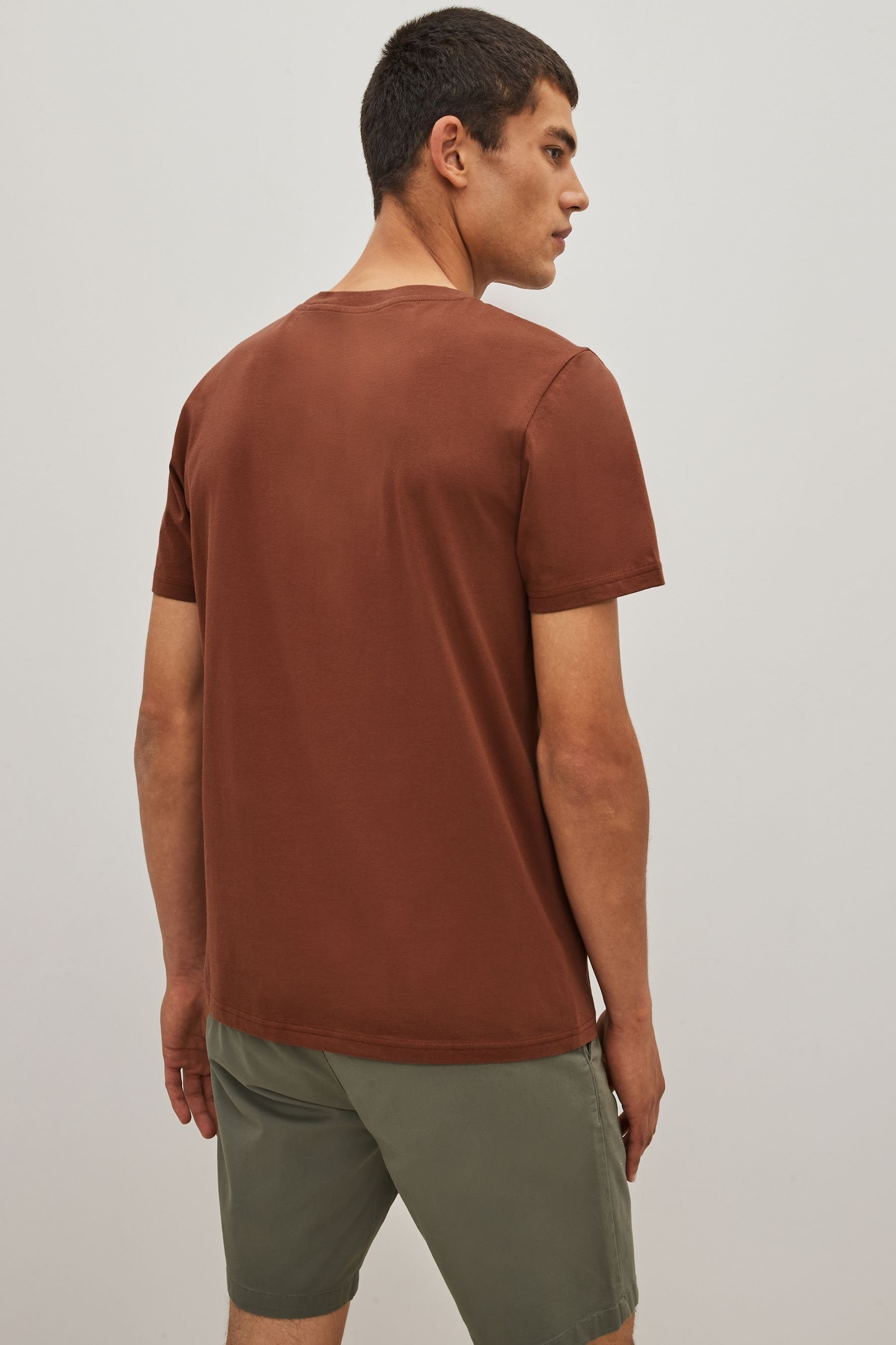 Fit T-Shirt Clay Rundhals-T-Shirt Red Next im Relaxed (1-tlg)