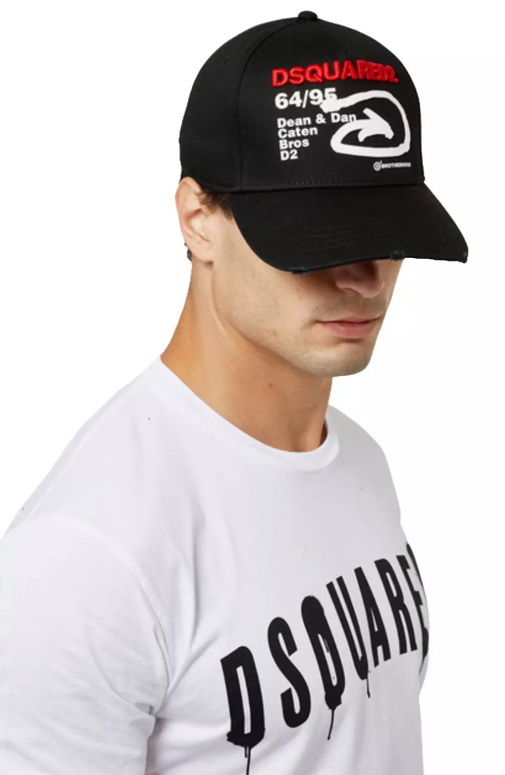 Dsquared2 Baseball Cap 64/95 ARROW Basebalkappe Trucker Kappe 3D-gesticktes Dsquared2-Logo auf der Vorderseite