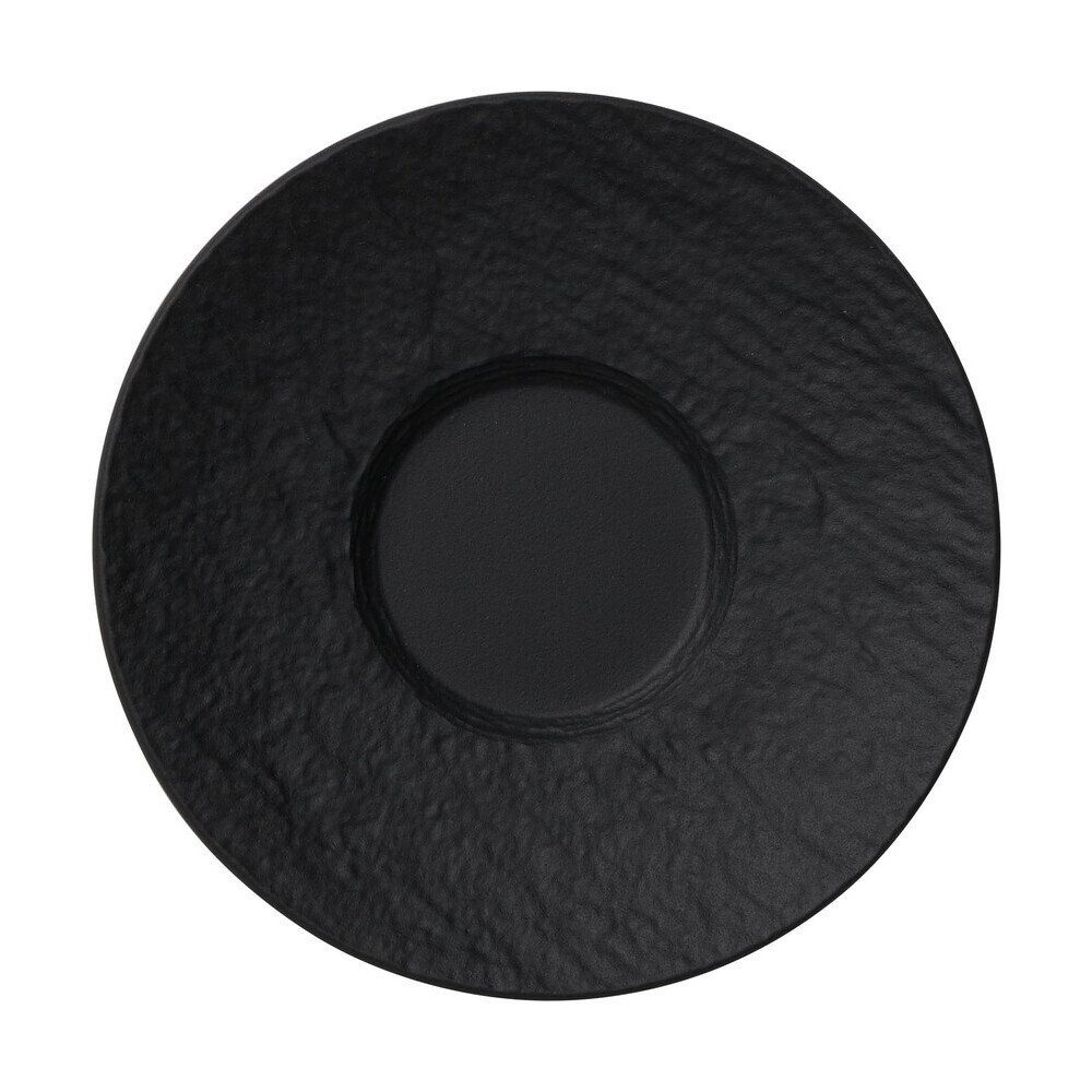 Villeroy & Boch Untertasse Espresso-Untertasse 12 cm Manufacture Rock, (1 St), Espresso-Untertasse, Ø12,1cm, Premium Porcelain, schwarz