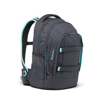 Satch Schulranzen Schulrucksack-Set PACK Mint Phantom 2-teilig (2-teilig), Laptop-Fach, Your-Size-System, Schulranzen