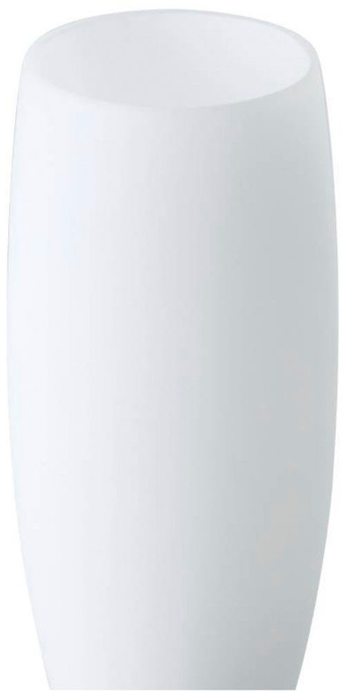EGLO Tischleuchte SLIM Tischlampe, Nachttischlampe, Wohnzimmerlampe, nickel-matt, weiß, ohne Leuchtmittel, Leuchtmittel wechselbar, Lampe mit Schalter, E14, schlichtes Design, modern, 22x7x10cm