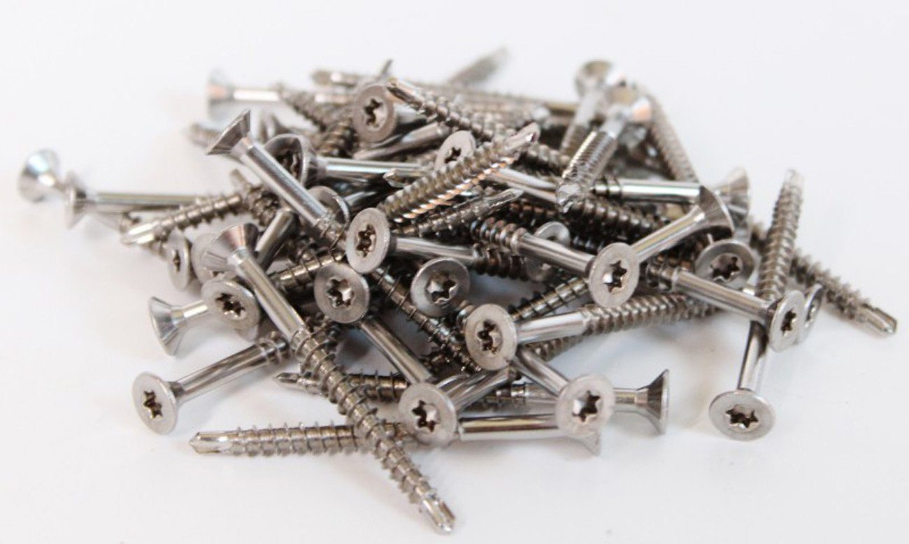 myMAW Bohrschraube 1000 Bohrschrauben f. Bangkirai Douglasie Schraube Senkkopf Edel…