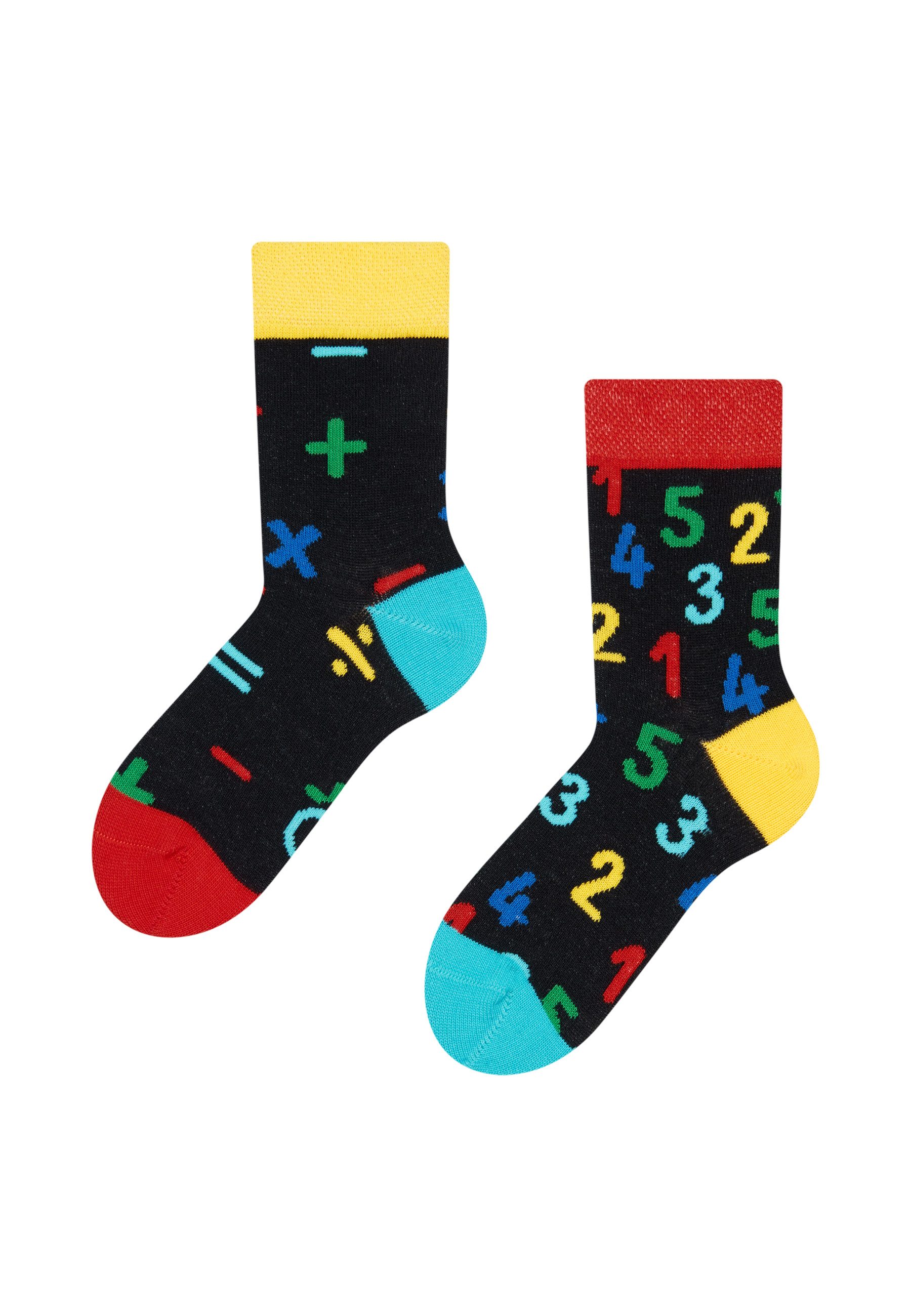 Dedoles Socken 1 Paar mit unterschiedlichen Designs Motiv Zahlen