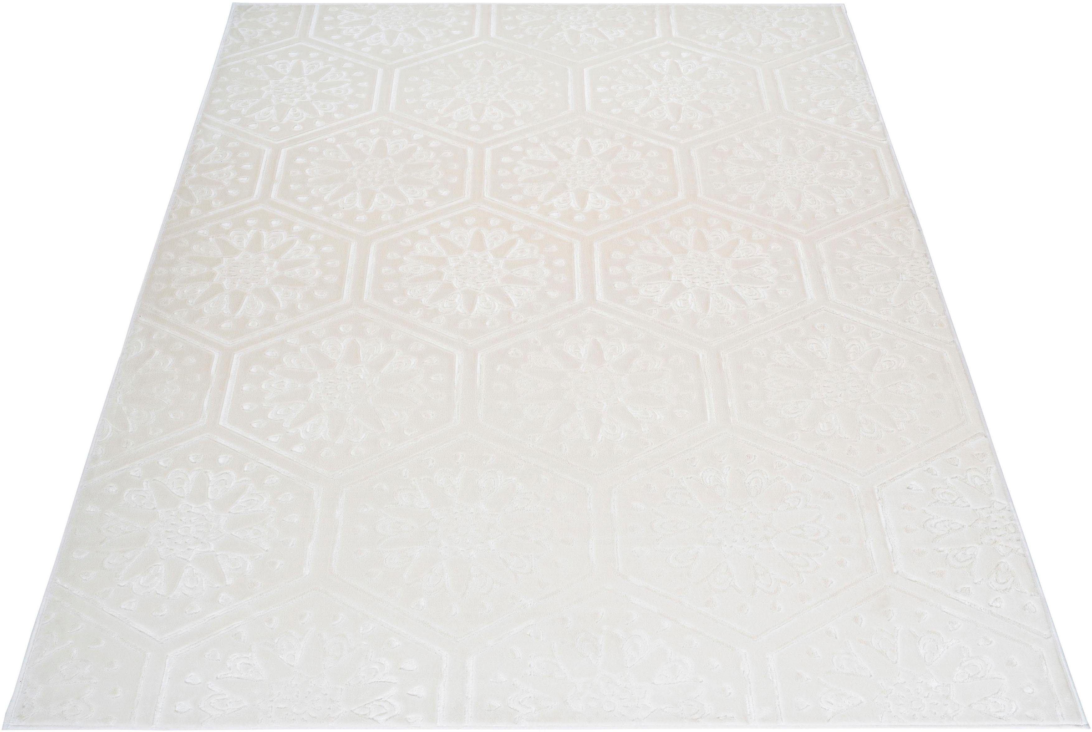 Teppich Stina, my home, rechteckig, Höhe: 7 mm, Hoch-Tief-Effekt, mit Muster, Teppiche