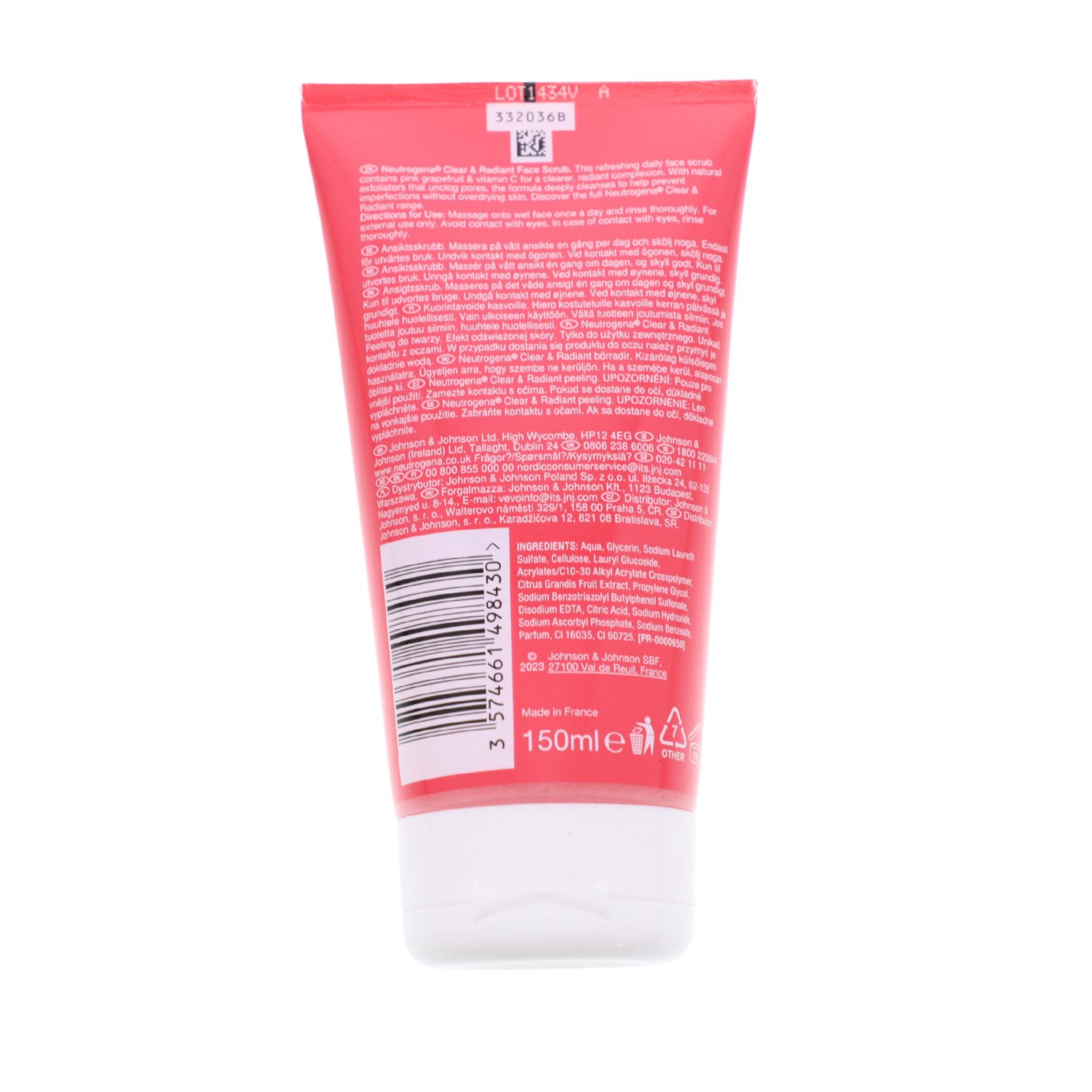 Neutrogena Gesichtspeeling Neutrogena Clear & Radiant Tägliches Gesichtspeeling Vitamin C & Pink