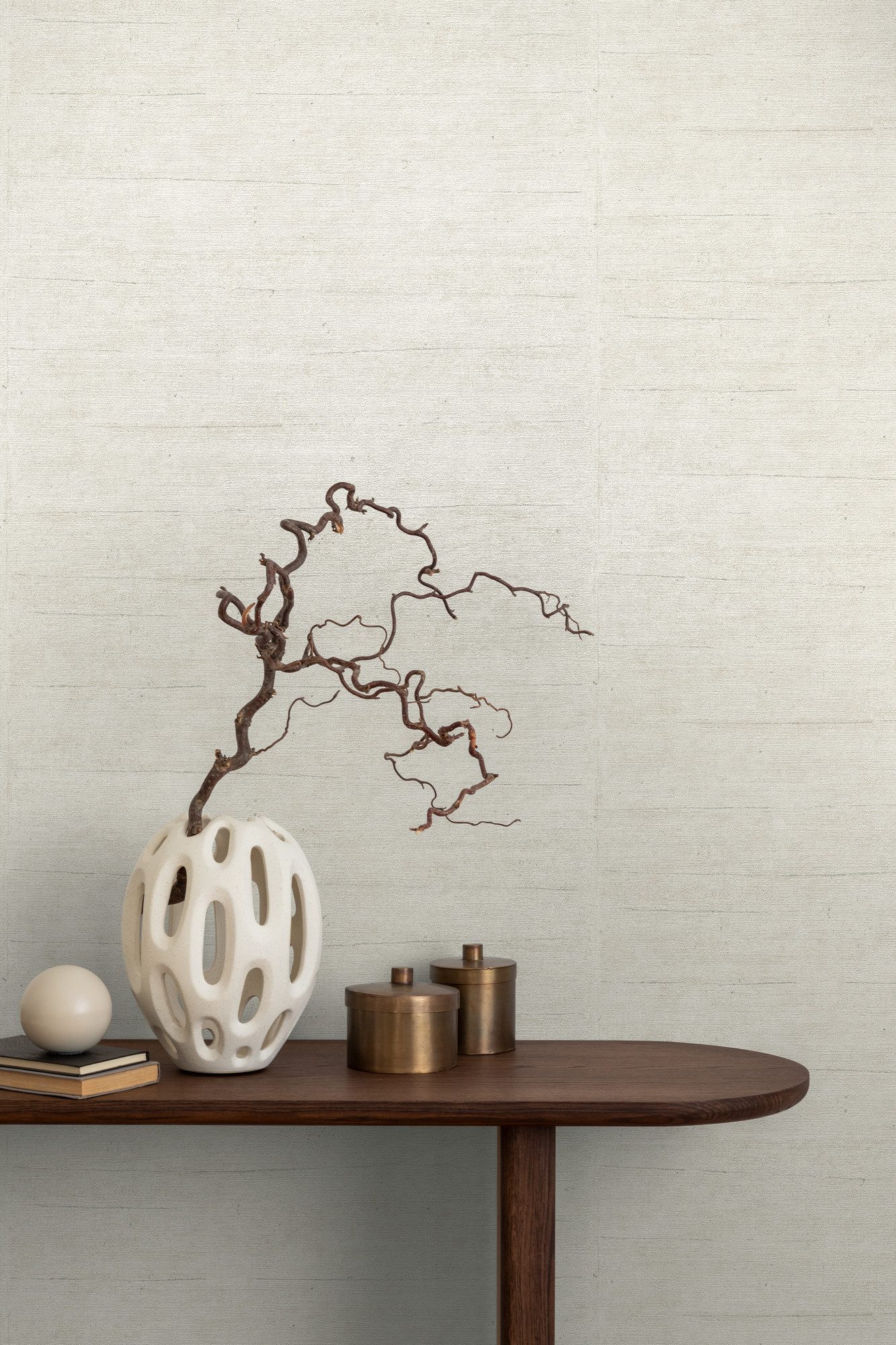 A.S. Création Vliestapete Unitapete mit Leinen-Optik verschiedene Farben, strukturiert, botanisch, (1 St)