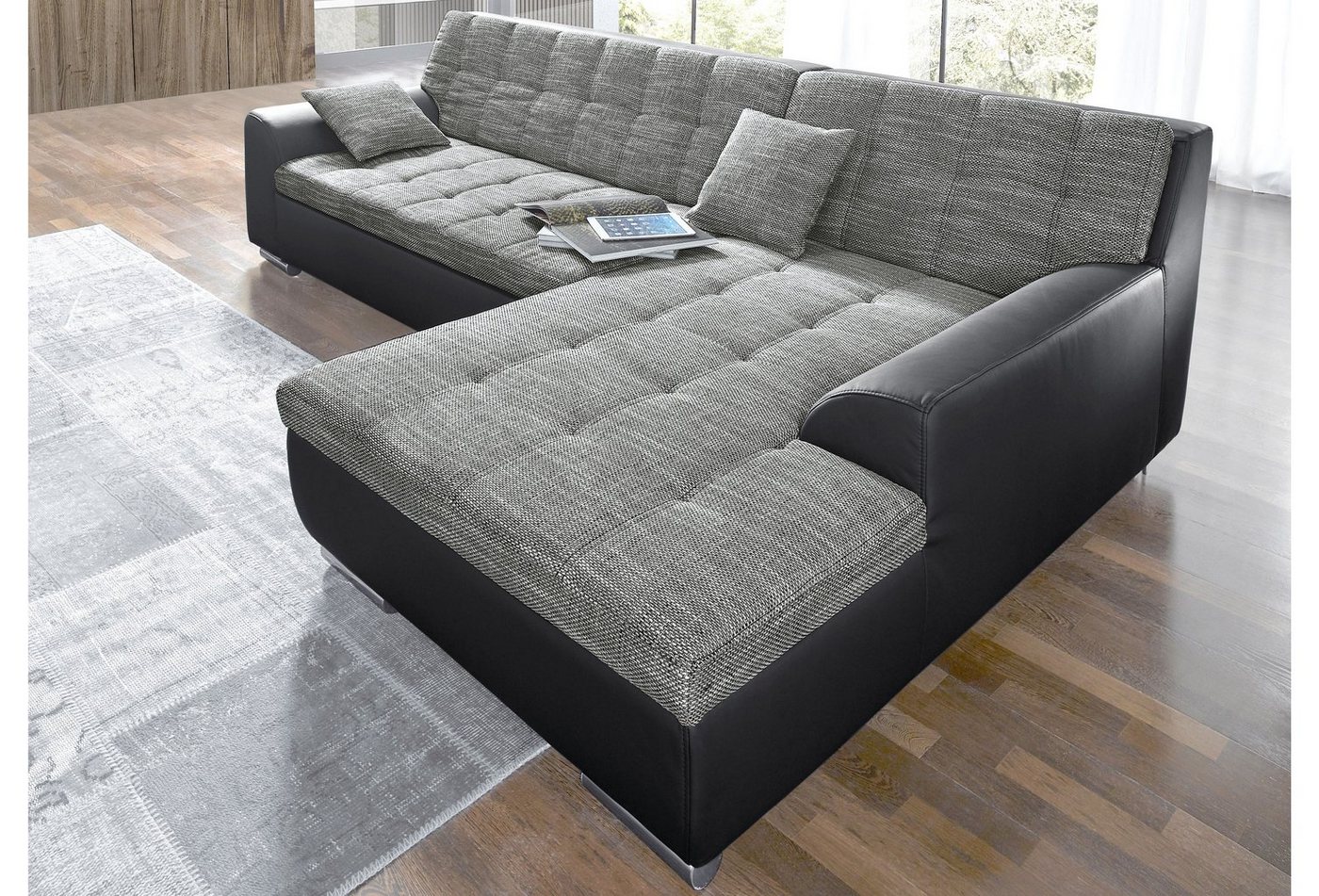 DOMO collection Ecksofa »Treviso«, wahlweise mit Bettfunktion-HomeTrends