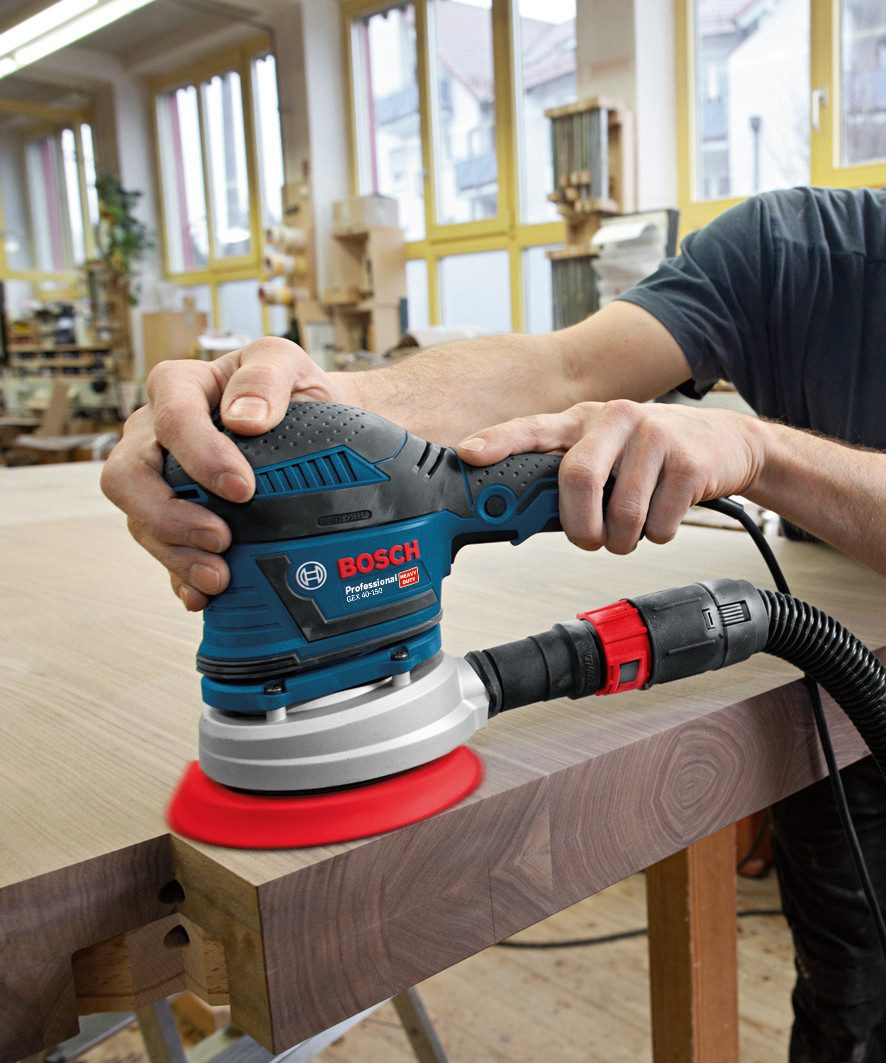 Bosch Professional Exzenterschleifer »GEX 40-150«, mit Schleifblatt M480 und L-BOXX