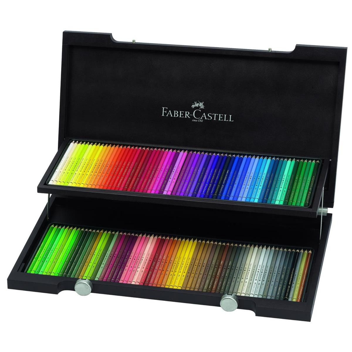 Faber-Castell Künstlerstift Faber-Castell Polychromos Farbstift - 120er Holzkoffer