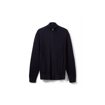 TOM TAILOR V-Ausschnitt-Pullover marineblau regular fit (1-tlg)