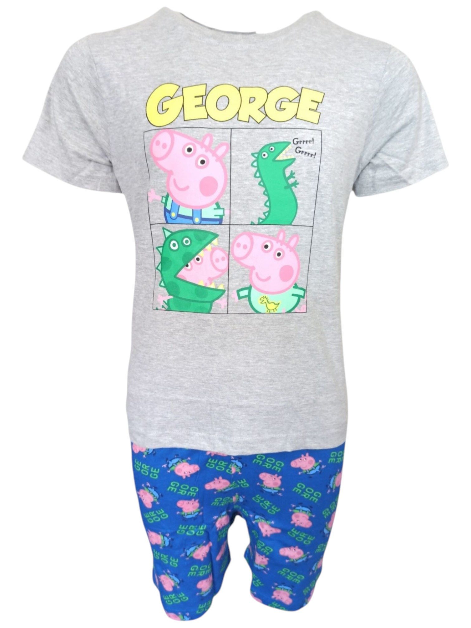 Peppa Pig Schlafanzug George (2 tlg) Kinder Pyjama kurz -Shortama Gr. 104-134 cm