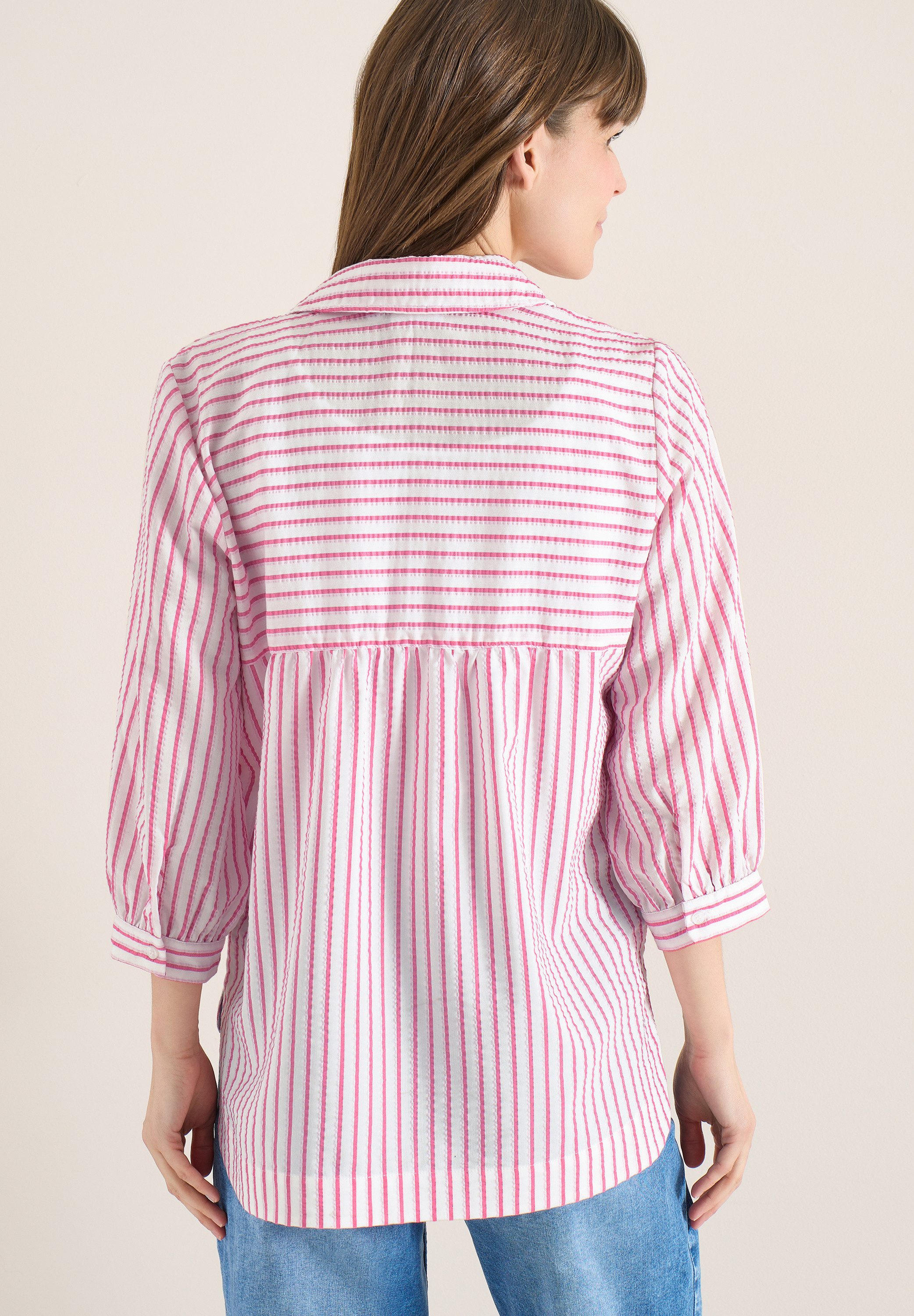 CECIL Hemdbluse mit Streifen Muster