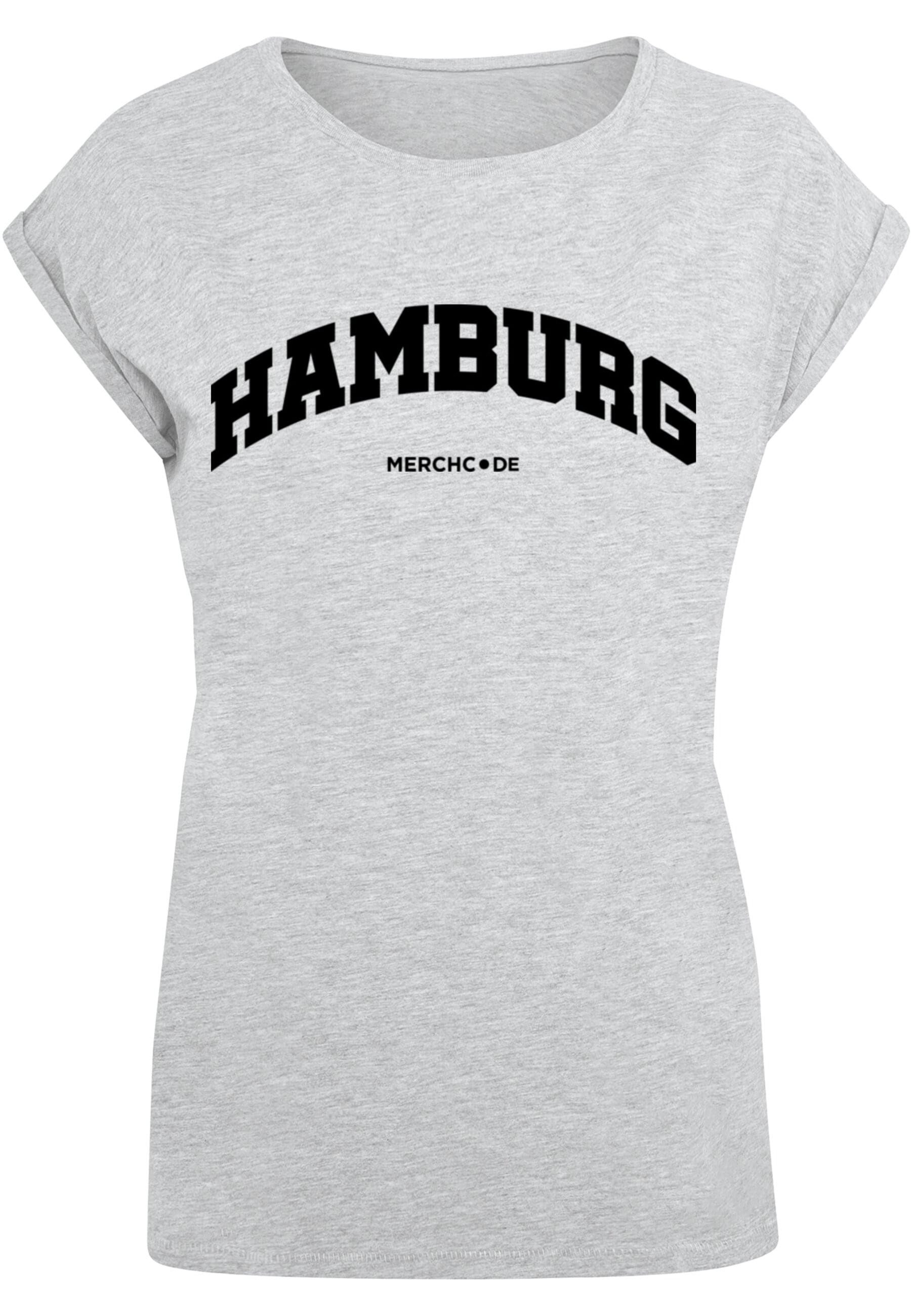 Merchcode T-Shirt "Merchcode Damen Ladies Hamburg Wording - T-Shirt", (1 tl günstig online kaufen