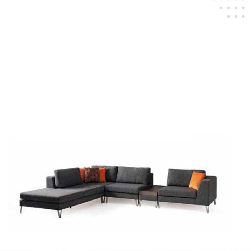 Ecksofa Design L-Form Neu Luxus Sofa Wohnzimmer Ecksofa Stil Eck Stoff Sofas JVmoebel