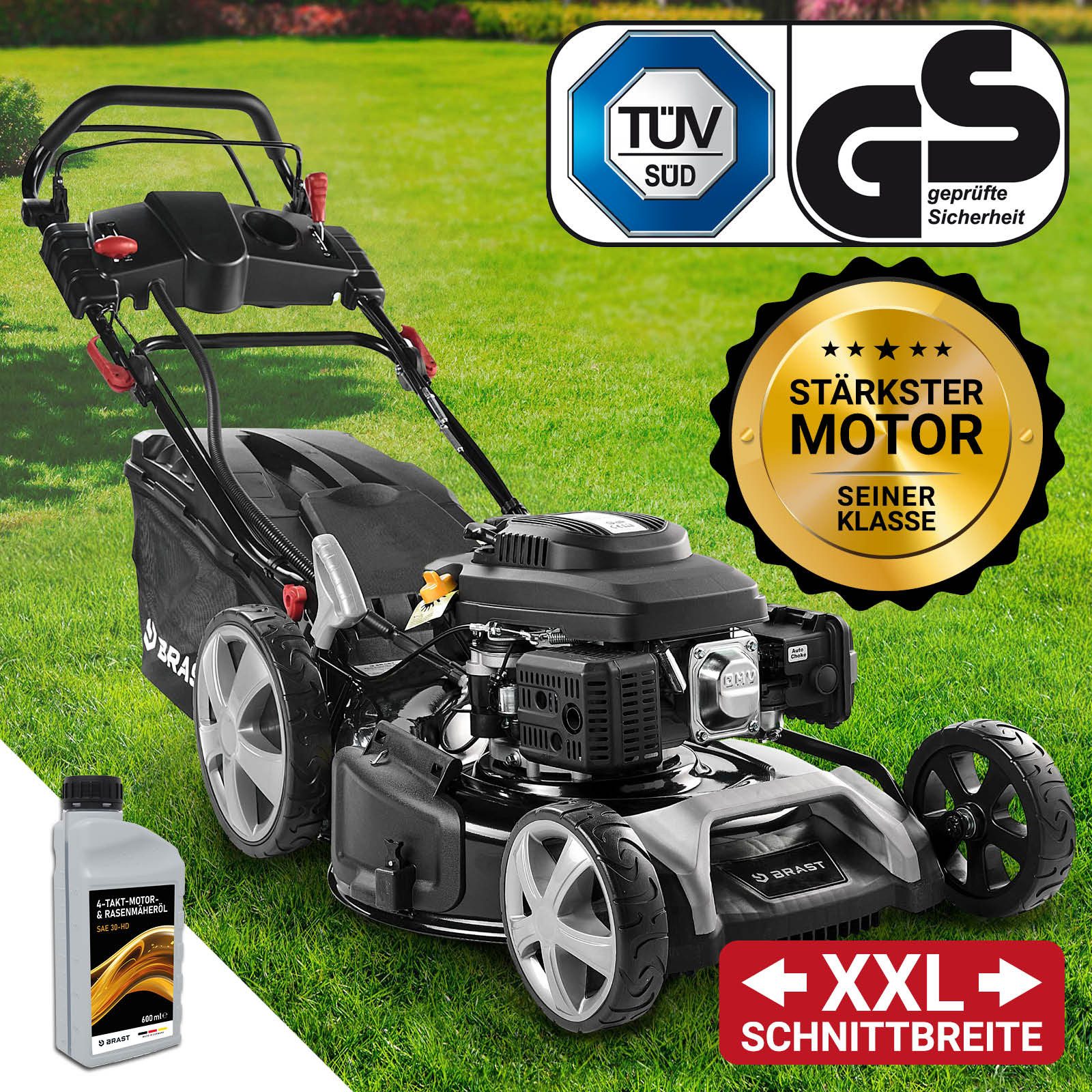 BRAST Benzinrasenmäher mit Antrieb 5,2kW (7PS)  günstig online kaufen