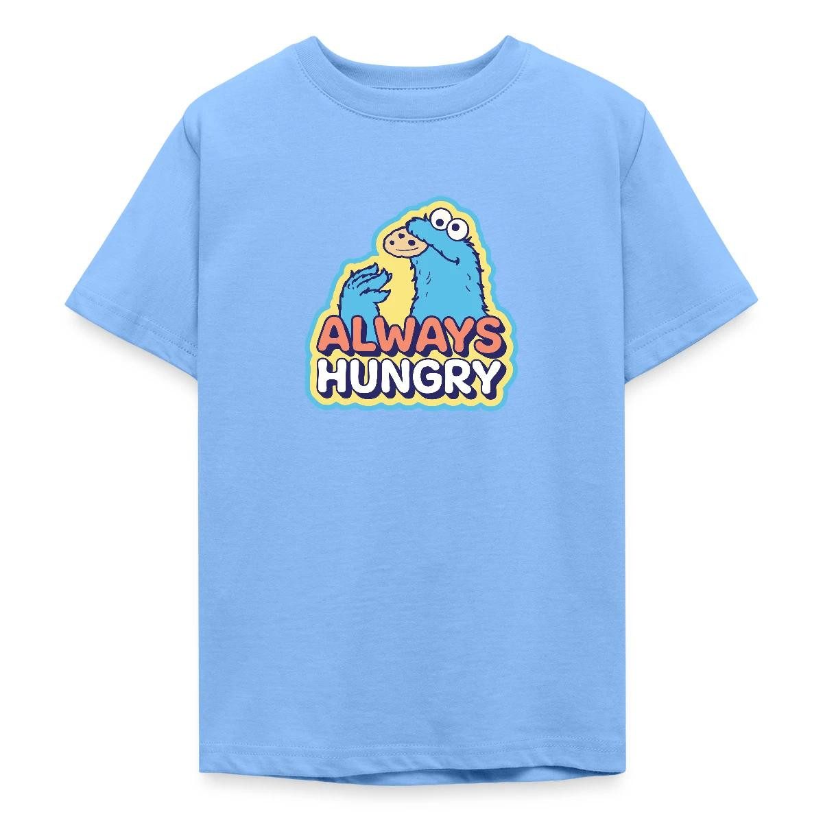 T-Shirt Sesamstraße Krümelmonster Design Always Hungry Teenager T-Shirt