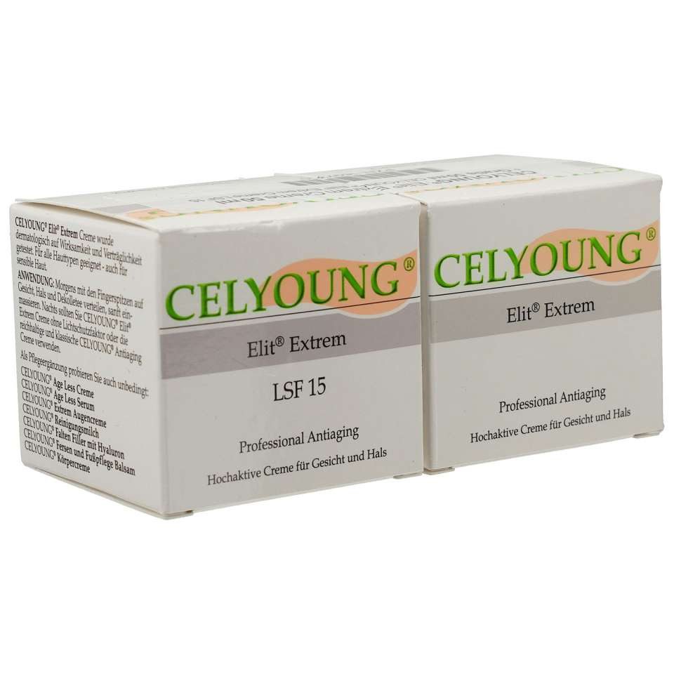 KREPHA Feuchtigkeitscreme CELYOUNG Elit Extrem Creme 2x50ml inkl.gratis Elit Creme