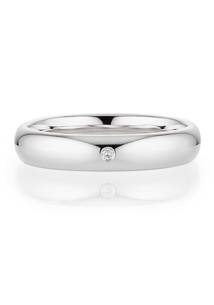 Bruno Banani Trauring Schmuck Geschenk Ehering Hochzeit Damenring Herrenring, wahlweise mit oder ohne Brillant, Made in Germany