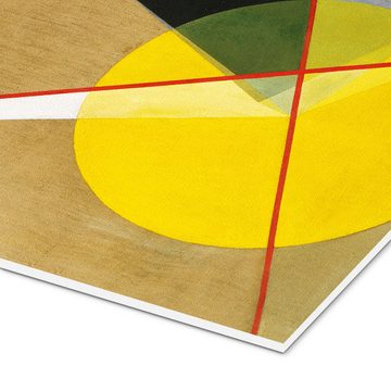 Posterlounge Forex-Bild László Moholy-Nagy, Gelber Kreis, Grafikdesign