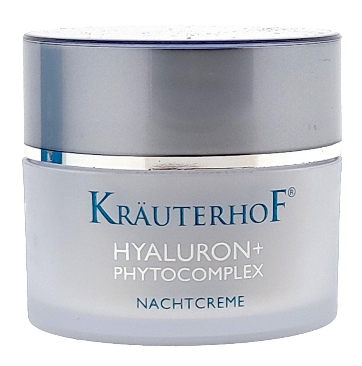 Kräuterhof Nachtcreme Hyaluron Nachtcreme Gesichtspflege 50ml Farblos Packung, 1-tlg., Feuchtigketspflege Hautpflege Feuchtigkeitscreme