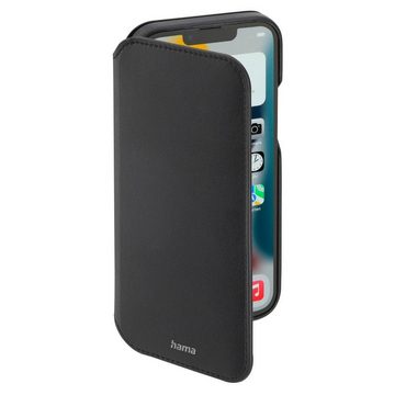 Hama Smartphone-Hülle Booklet für Apple iPhone 13 Pro, schwarz, klappbar, Kunstleder, Wireless Charging kompatibel