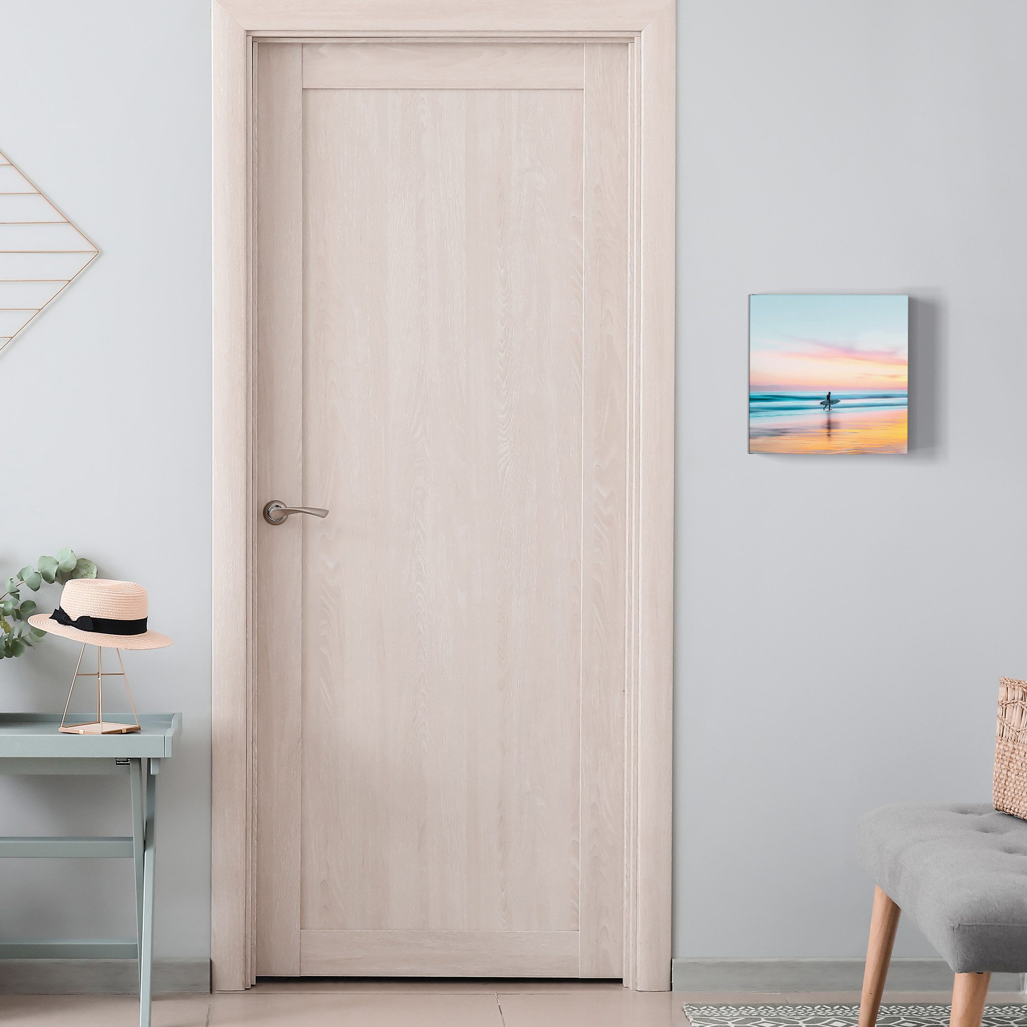 DEQORI Schlüsselkasten 'Wellen, Wind & Weite', Schlüsselbox modern Schlüsselschrank magnetisch Schlüssel Kasten Box