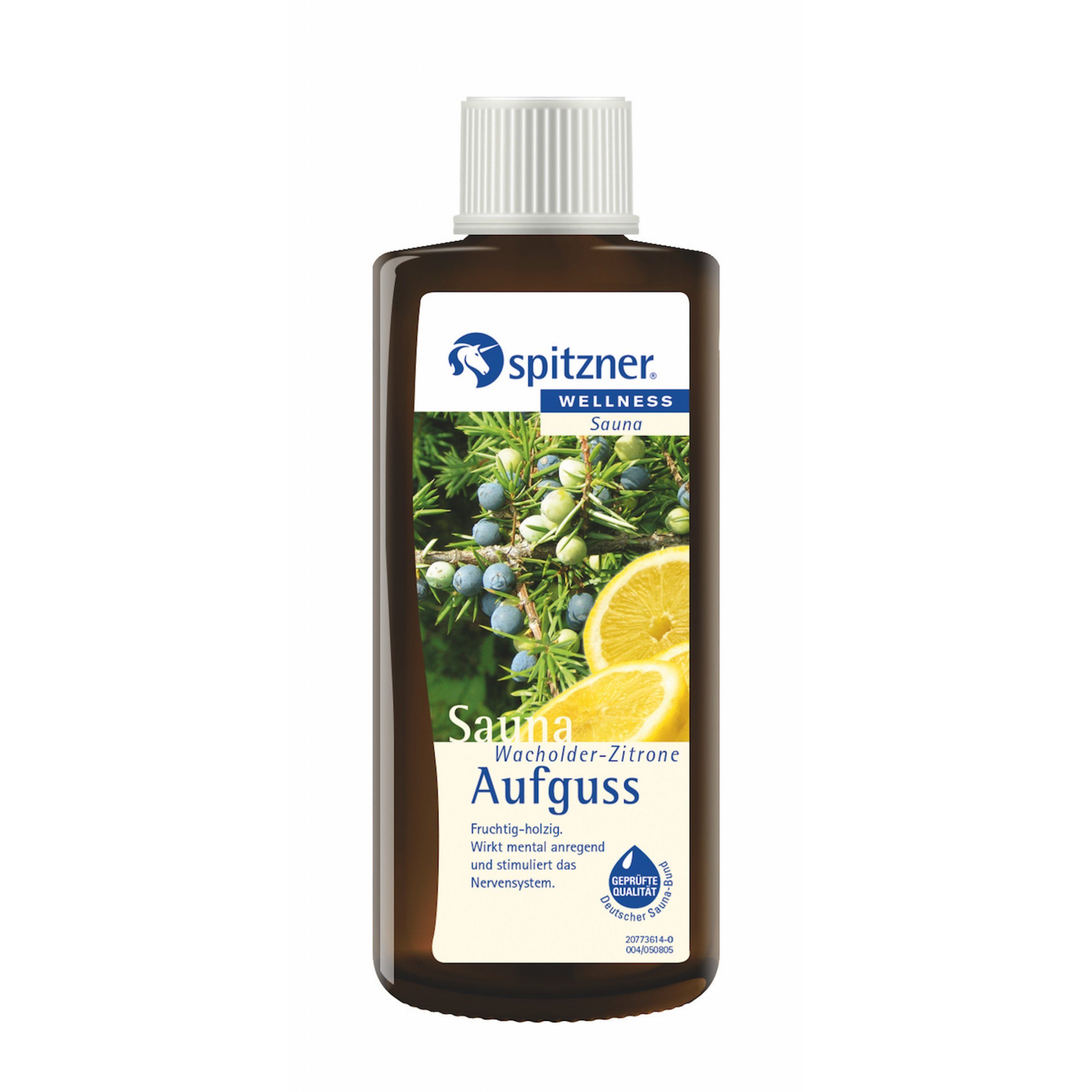 Spitzner Aufgusskonzentrat Spitzner Saunaaufguss Wacholder Zitrone 190 ml Sauna Aufguss