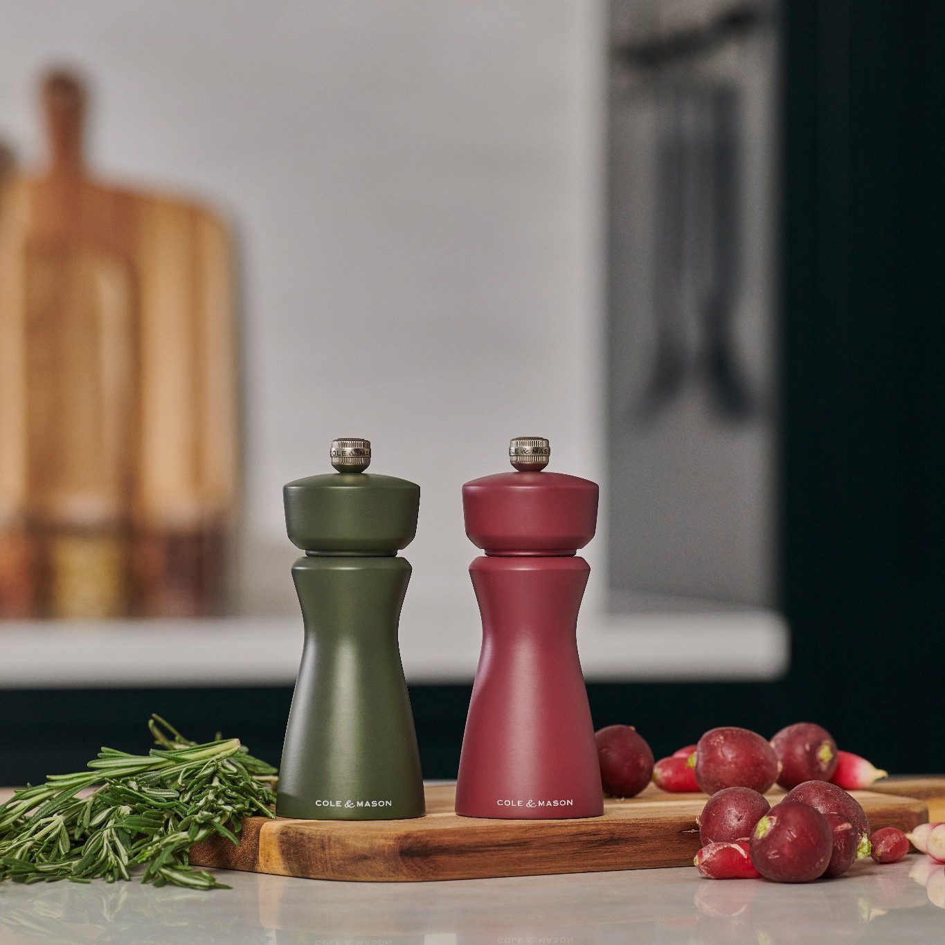 Cole & Mason Salz-/Pfeffermühle Kenton manuell, (1 Stück), farbenfrohe Designs, langlebiges Keramikmahlwerk – Bild 5 von 5