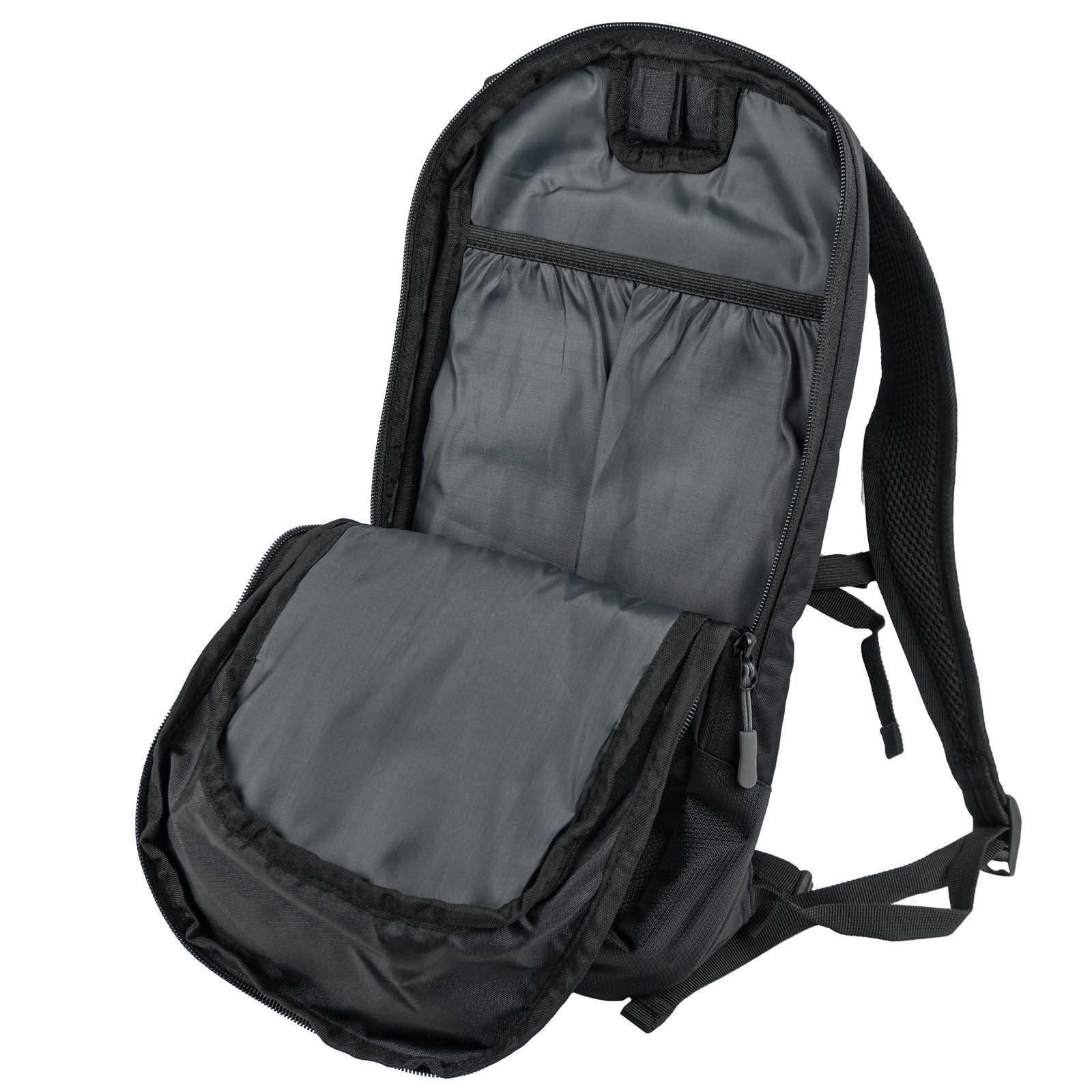 Weber GmbH Rucksack #Werkeholics Outdoor Fahrrad Offroad Rucksack schwarz 10 l, Fach für 2-Liter Trinkblase, viele Innenfächer