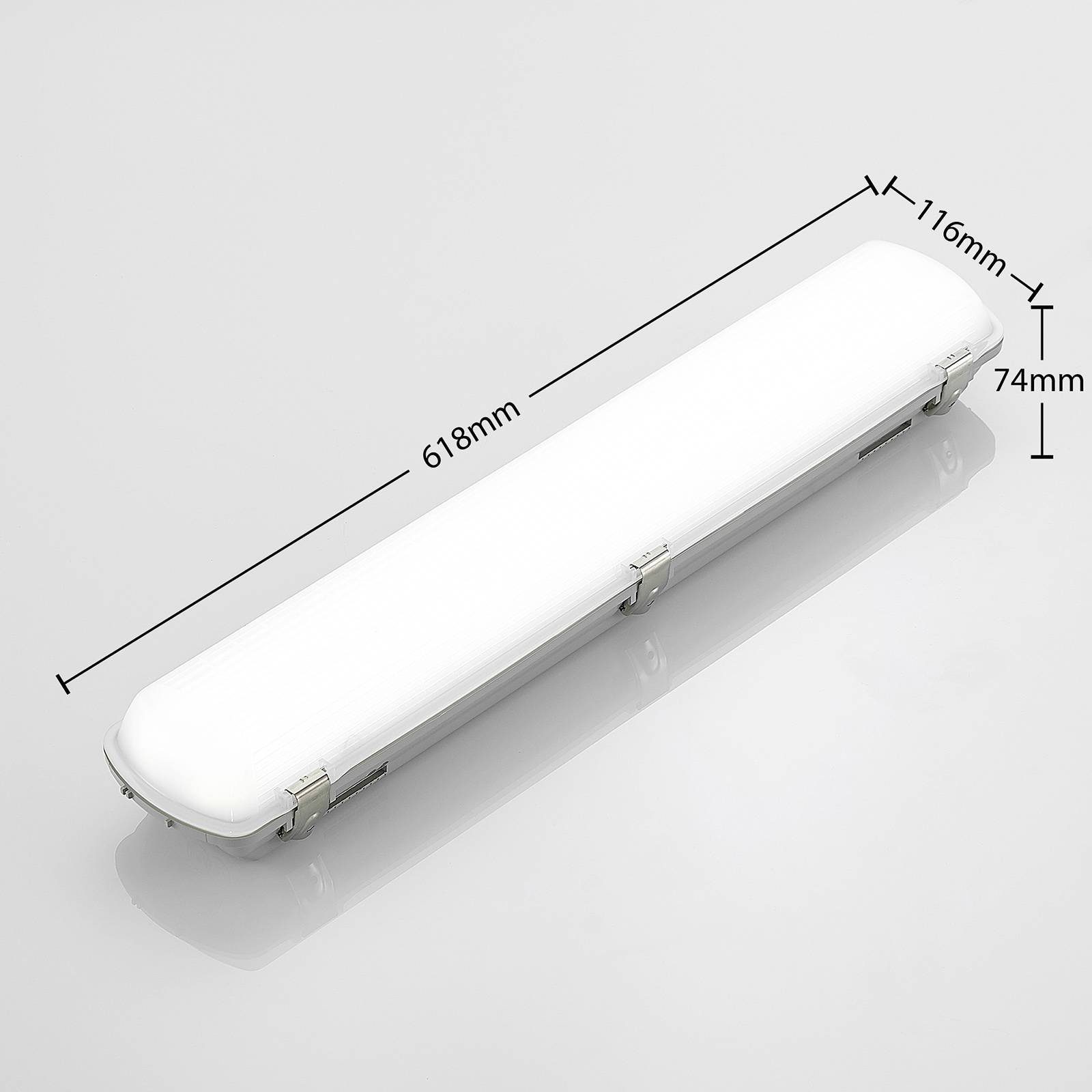 Arcchio Aufbauleuchte Rao, LED-Leuchtmittel fest flammig, verbaut, 1 weiß Modern, inkl. universalweiß, 9016), (RAL Kunststoff, Leuchtmittel
